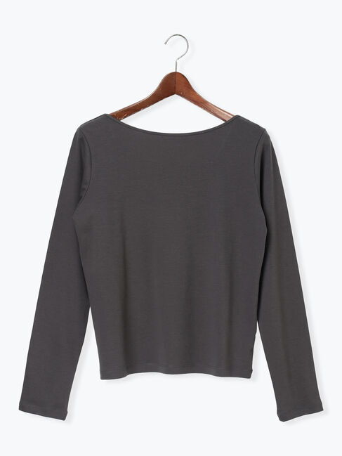 Te chichi「前後2WAYネックデザインロンT《2026 spring catalog item》」|Tシャツ・カットソー|