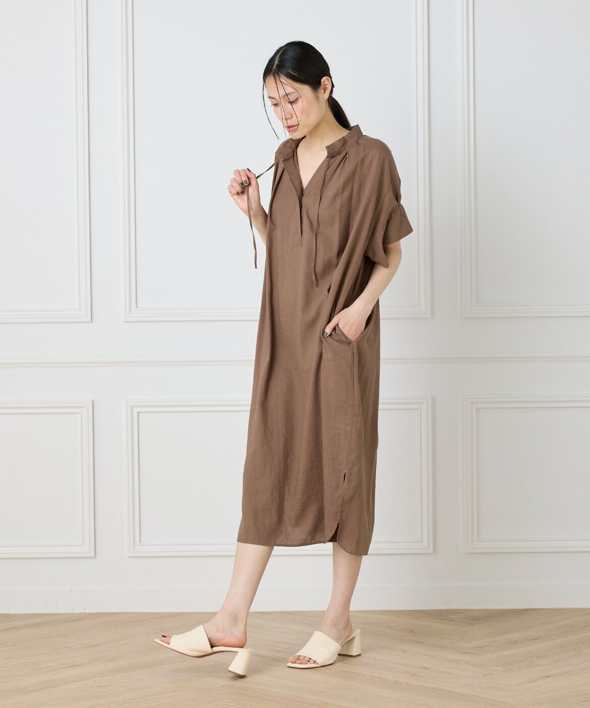 DAY by DAY it&rsquo;s international「リネンギャザーワンピース」|ワンピース|