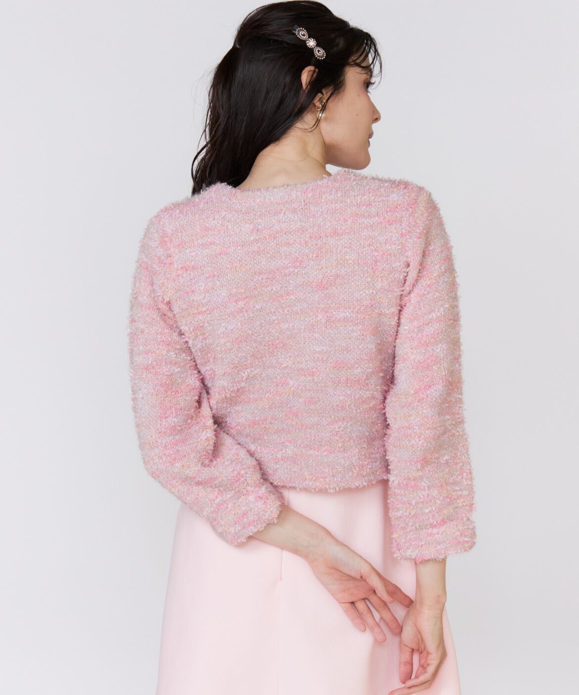 Maglie le cassetto「《ﾌﾗﾝﾄﾞﾙ45周年限定ｺﾚｸｼｮﾝ》ｼｬｷﾞｰﾗﾒﾆｯﾄｼﾞｬｹ  」|カーディガン|