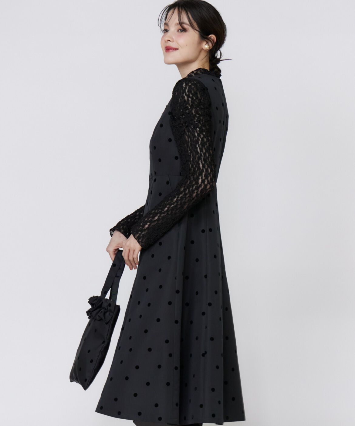 Maglie le cassetto「《大きいｻｲｽﾞ》《WEB限定》ﾄﾞｯﾄﾌﾛｯｷｰﾜﾝﾋﾟｰｽ《M Maglie l」|その他|