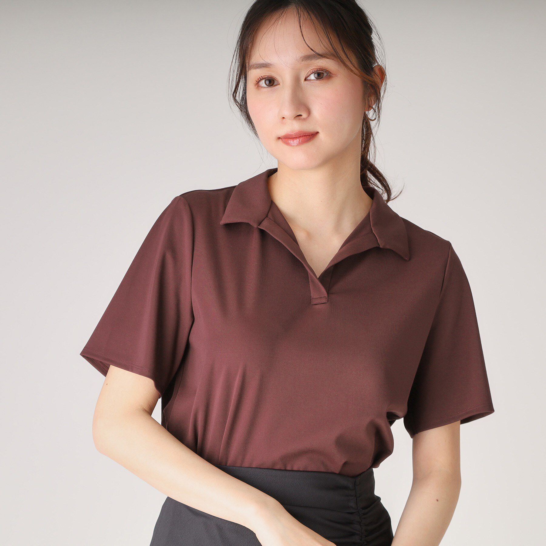 COUP DE CHANCE「【洗える／日本製】スキッパーカットソー」|Tシャツ・カットソー|