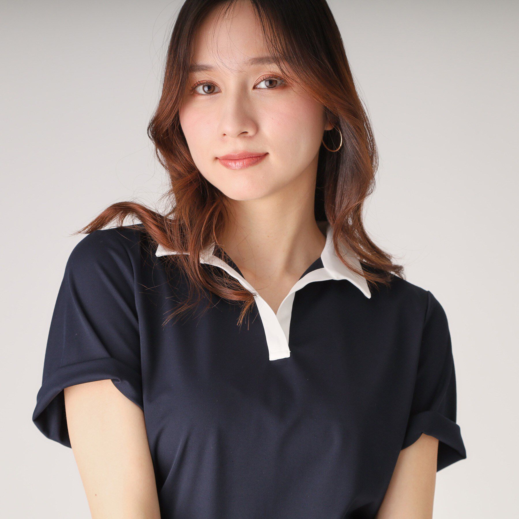 COUP DE CHANCE「【洗える／日本製】スキッパーカットソー」|Tシャツ・カットソー|