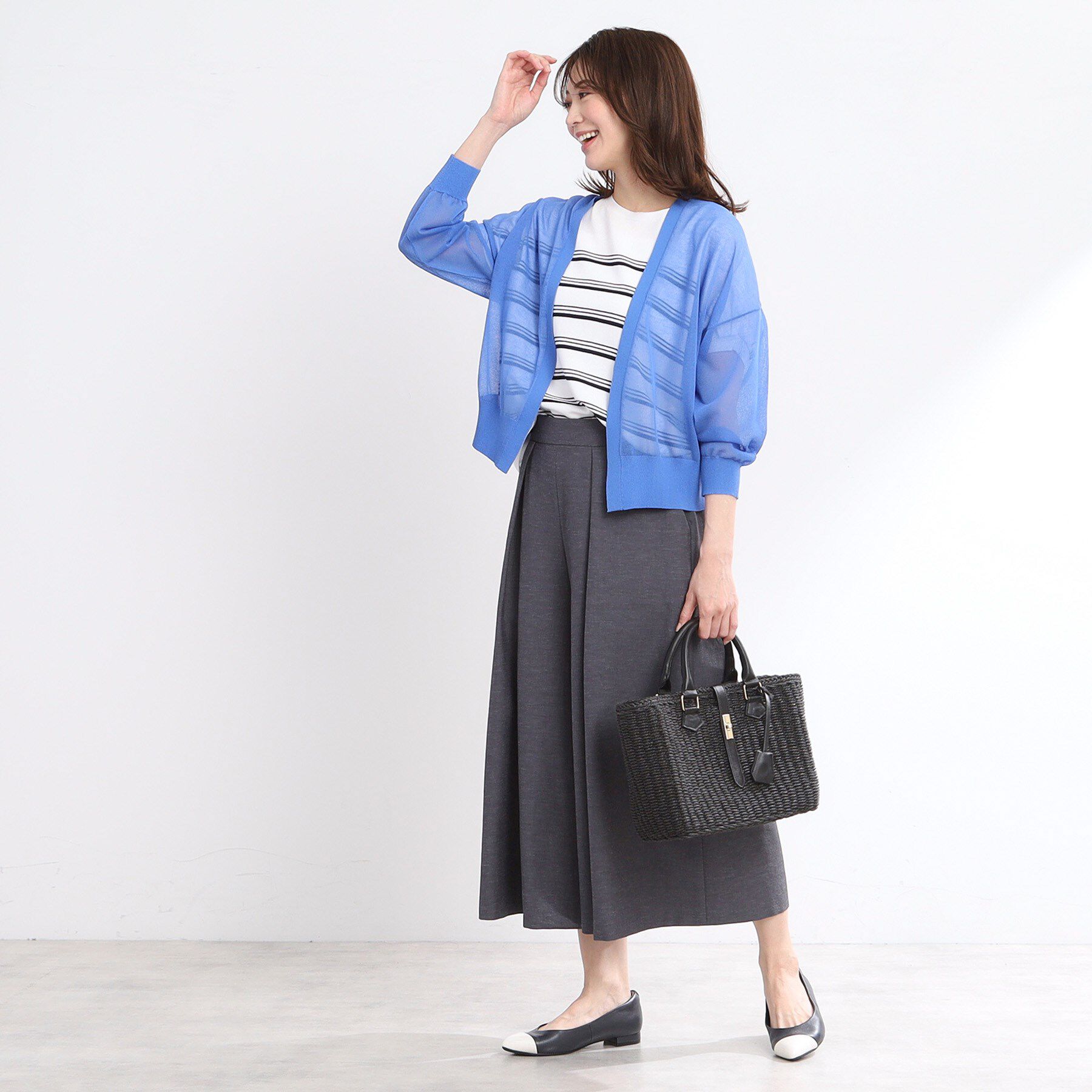 Reflect「【手洗い可】キレイめシアーカーディガン」|カーディガン|