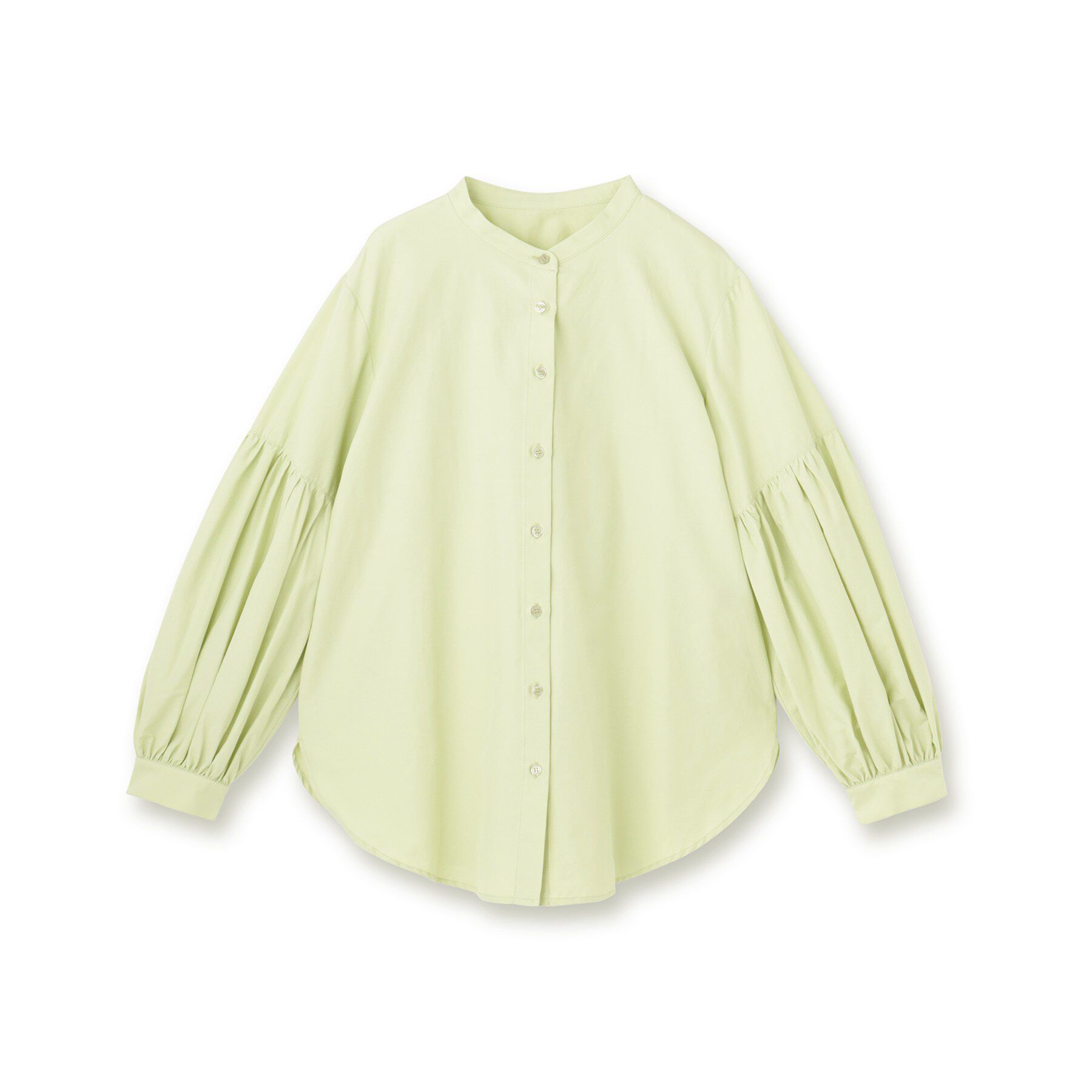 Reflect「【レイヤードにおすすめ◎】バンドカラーボリュームスリーブシャツ」|シャツ・ブラウス|