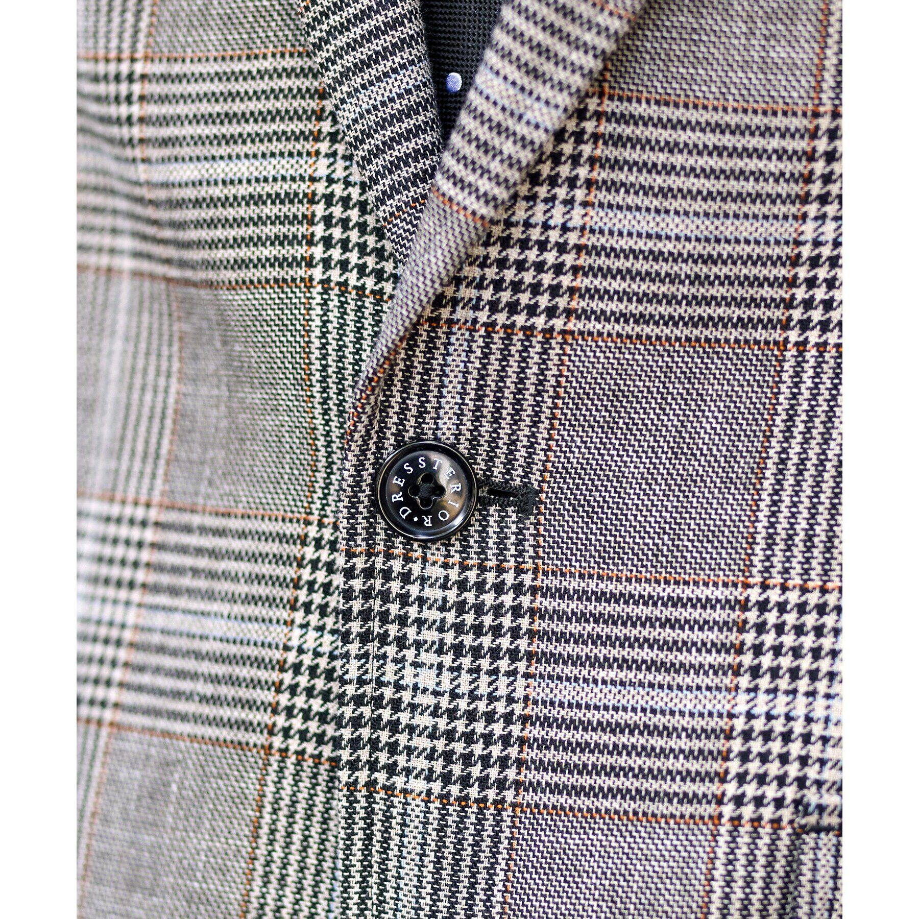 DRESSTERIOR「ウールコットン グレンチェックジャケット」|テーラードジャケット|