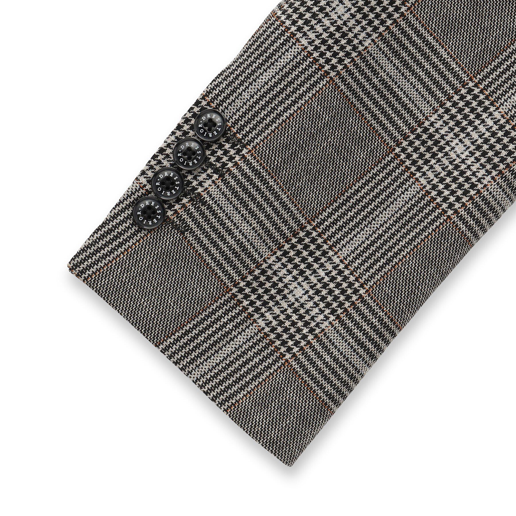 DRESSTERIOR「ウールコットン グレンチェックジャケット」|テーラードジャケット|