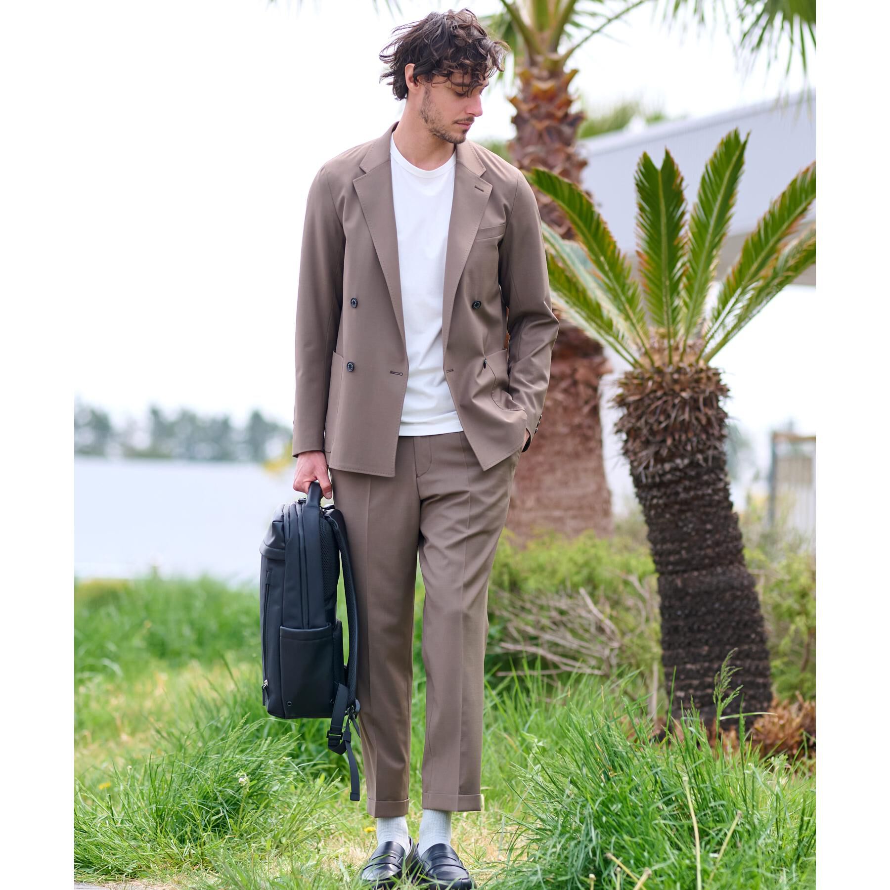 DRESSTERIOR「【セットアップ可／Monomax4月号掲載】クールタッチ クイックドライイージージャケット」|テーラードジャケット|