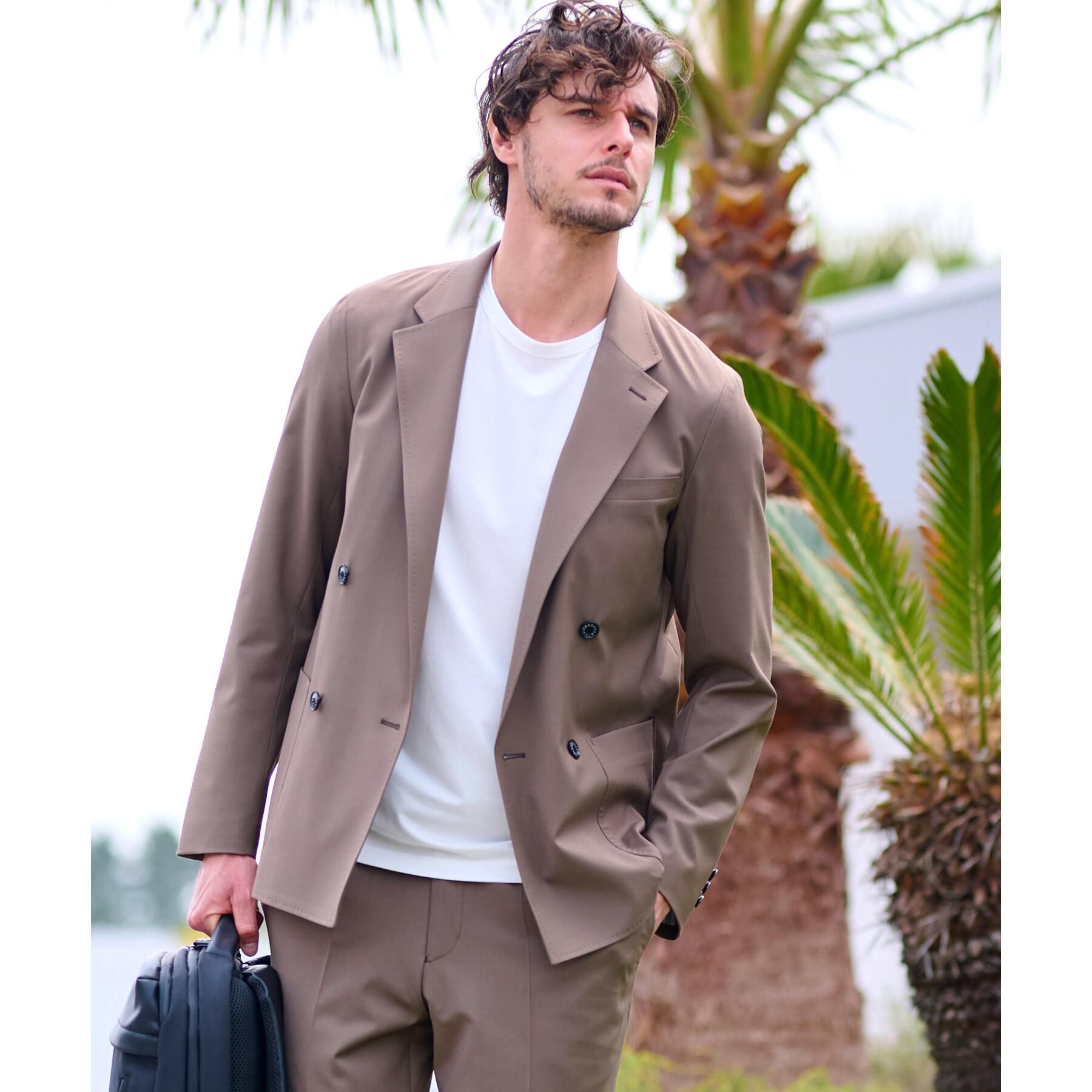 DRESSTERIOR「【セットアップ可／Monomax4月号掲載】クールタッチ クイックドライイージージャケット」|テーラードジャケット|