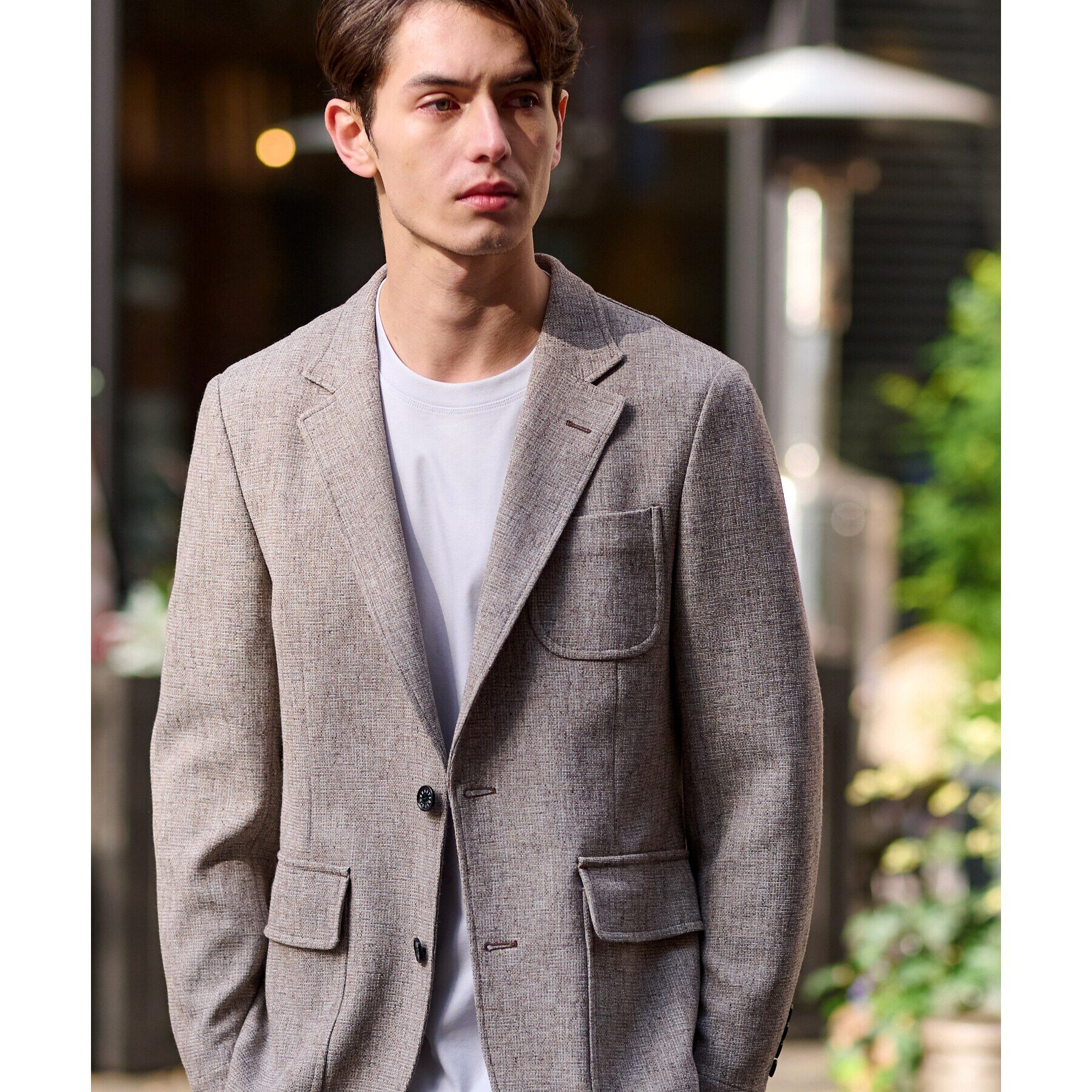 DRESSTERIOR「ミックスツイード ジャケット」|テーラードジャケット|