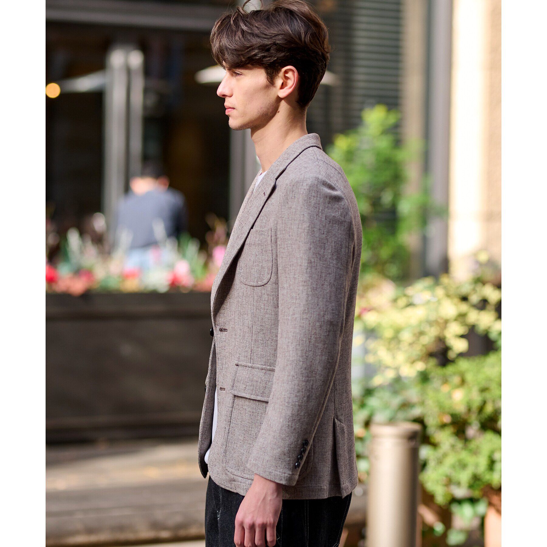 DRESSTERIOR「ミックスツイード ジャケット」|テーラードジャケット|