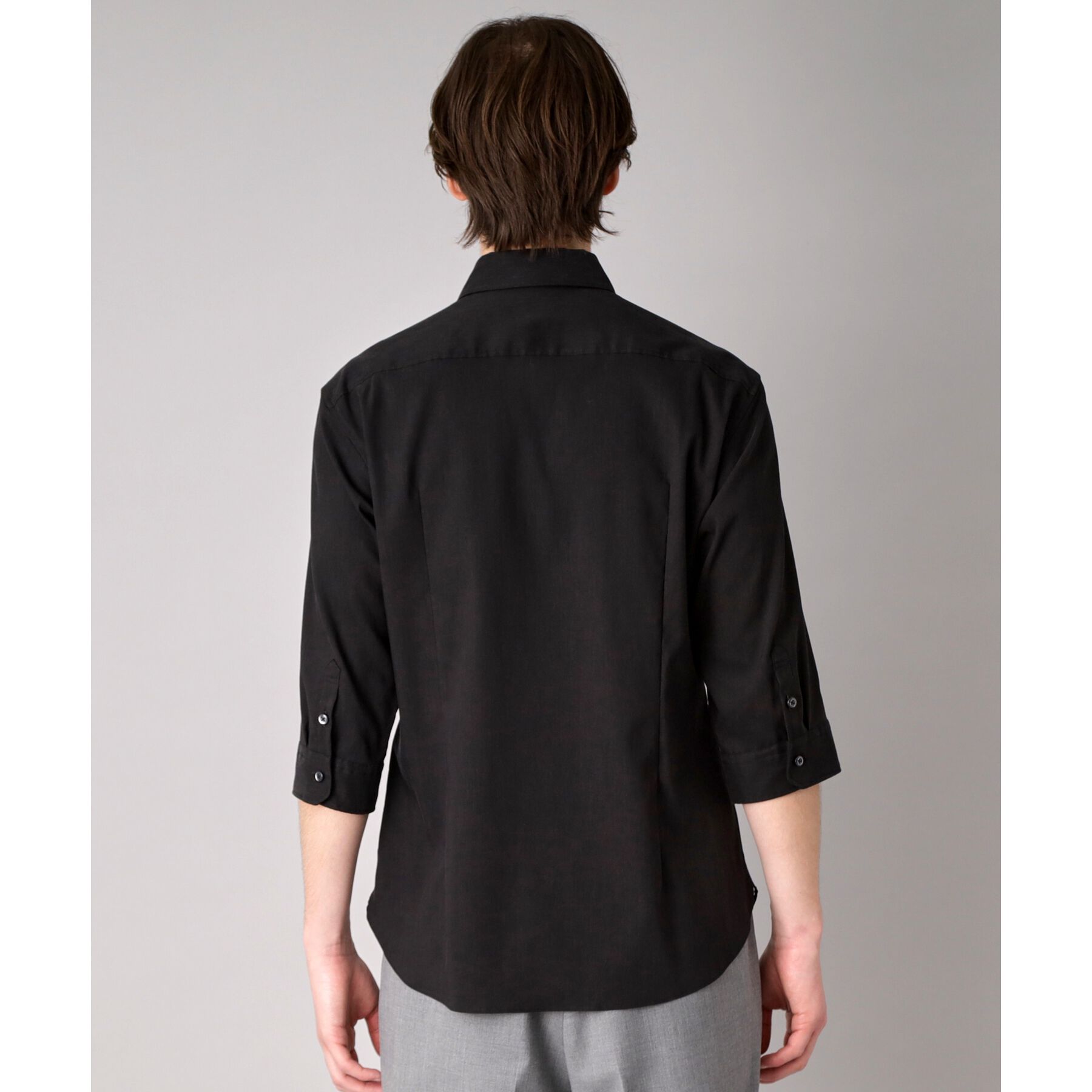 DRESSTERIOR「リネン混スリークオーターシャツ」|シャツ・ブラウス|