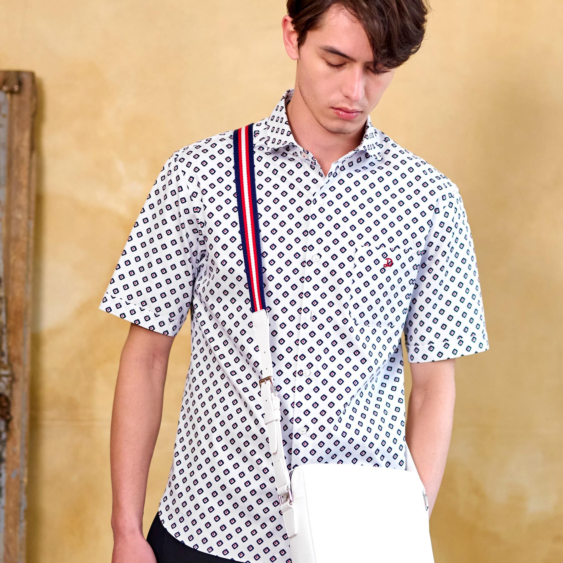 DRESSTERIOR「ポートベロープリント ショートスリーブシャツ」|シャツ・ブラウス|