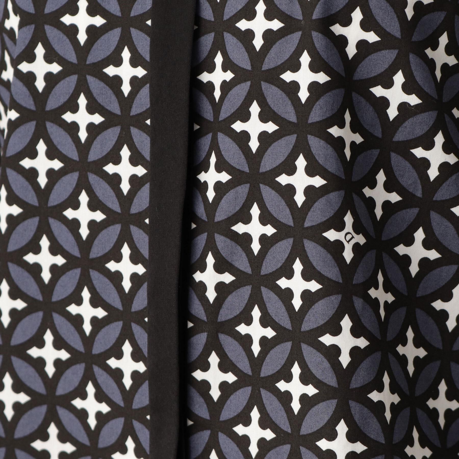 DRESSTERIOR「【美人百花/モデル美香着用】オーバーラップサークルコンビシャツ」|シャツ・ブラウス|