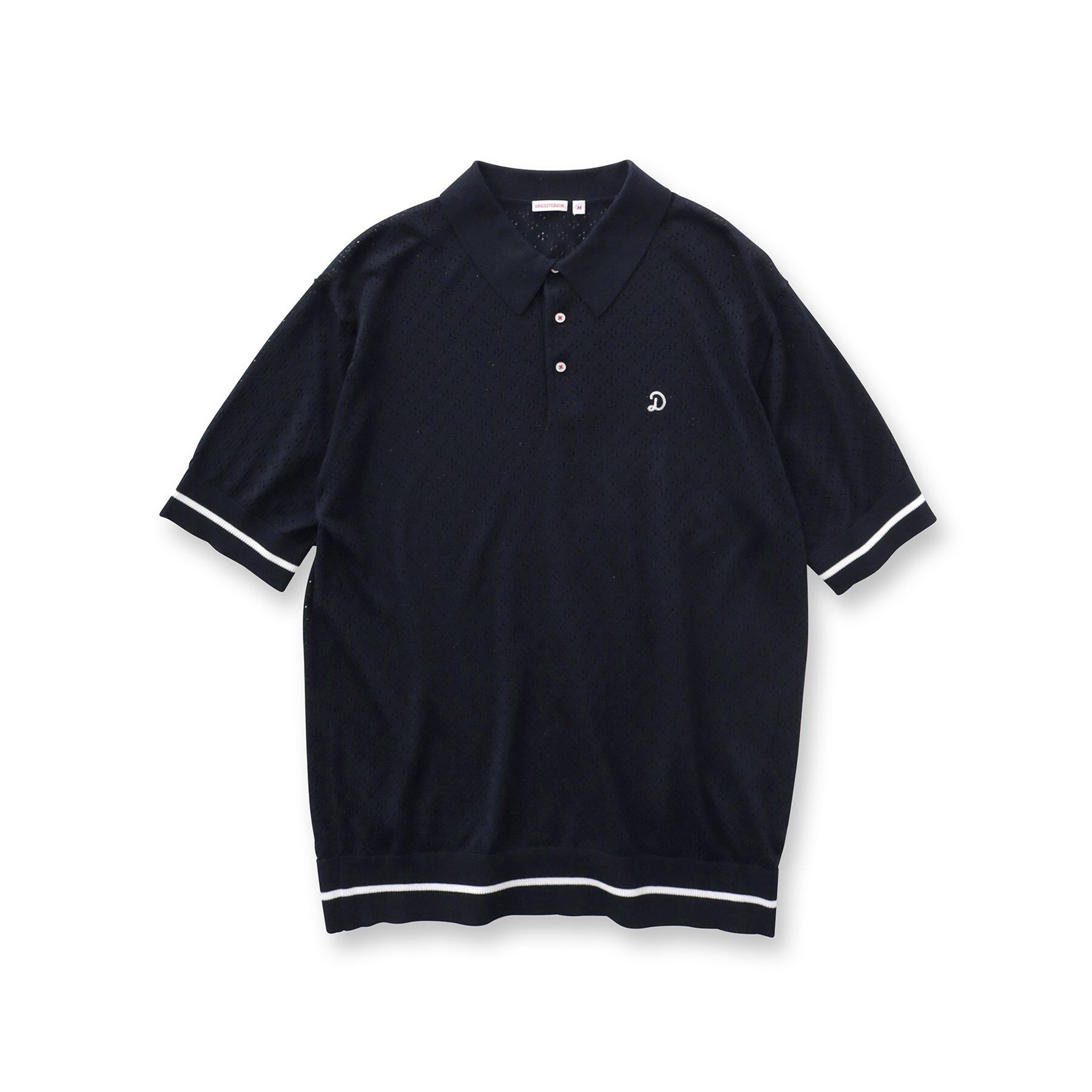 DRESSTERIOR「レースジャカード ニットポロ」|ポロシャツ|