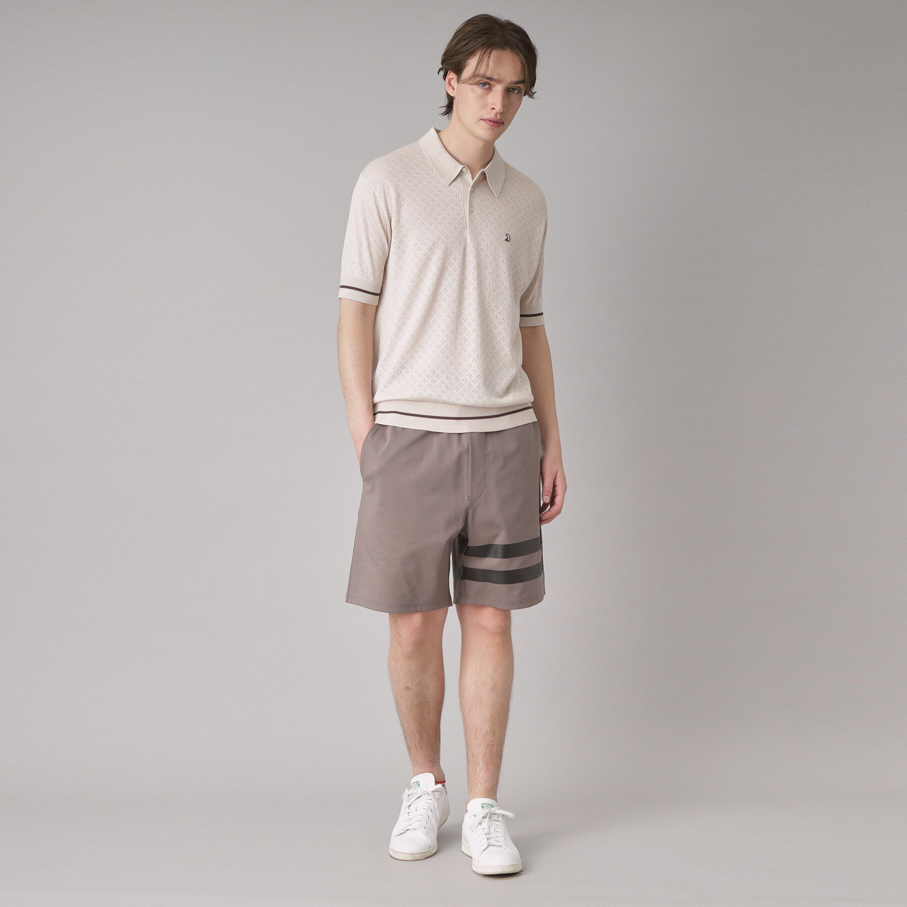 DRESSTERIOR「レースジャカード ニットポロ」|ポロシャツ|