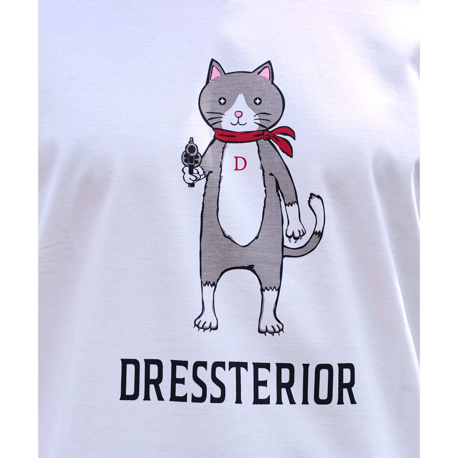 DRESSTERIOR「【接触冷感／抗菌防臭／消臭】ICE CLEAR COTTON キャットTシャツ」|Tシャツ・カットソー|