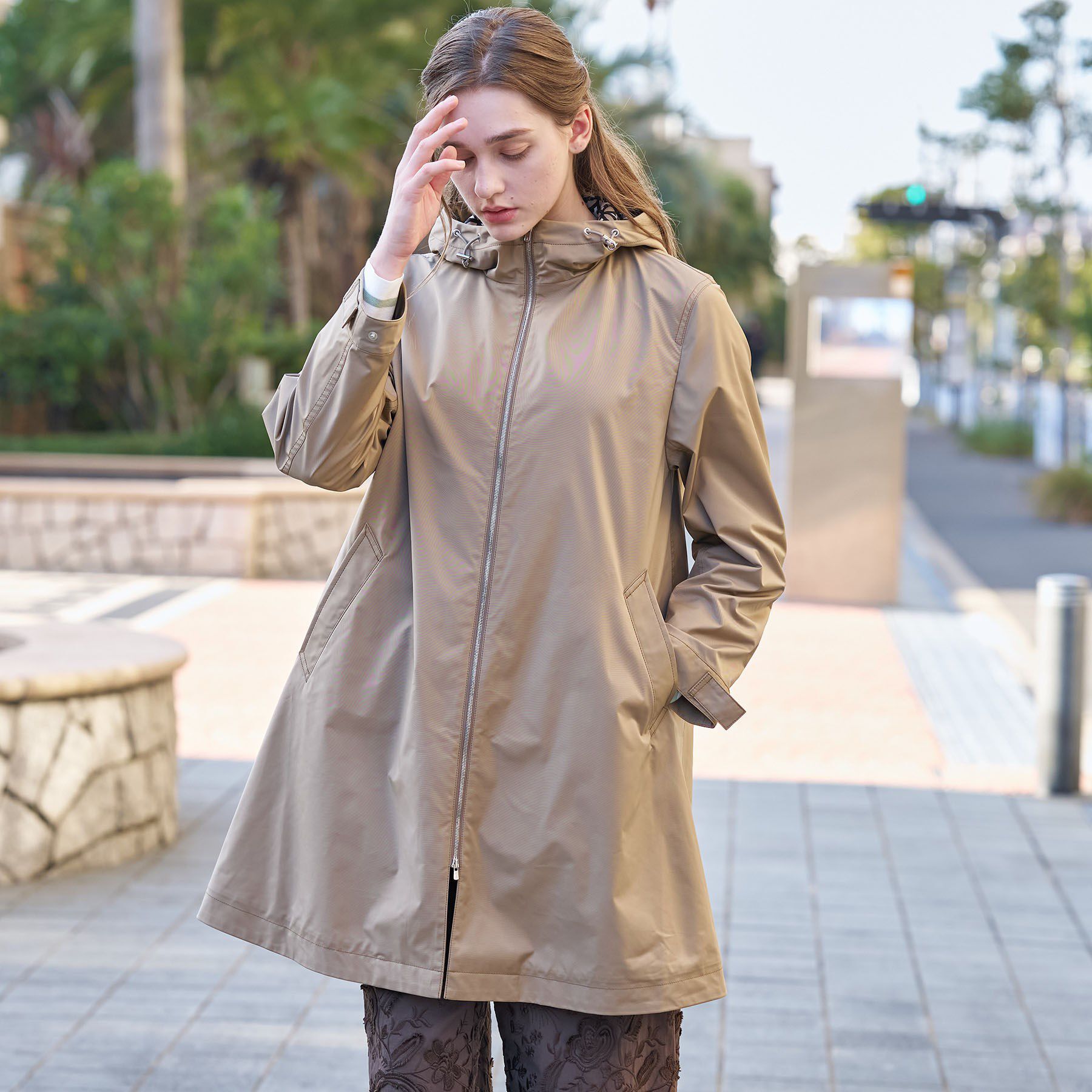 DRESSTERIOR「【撥水素材】フーテッドツイルコート」|その他|