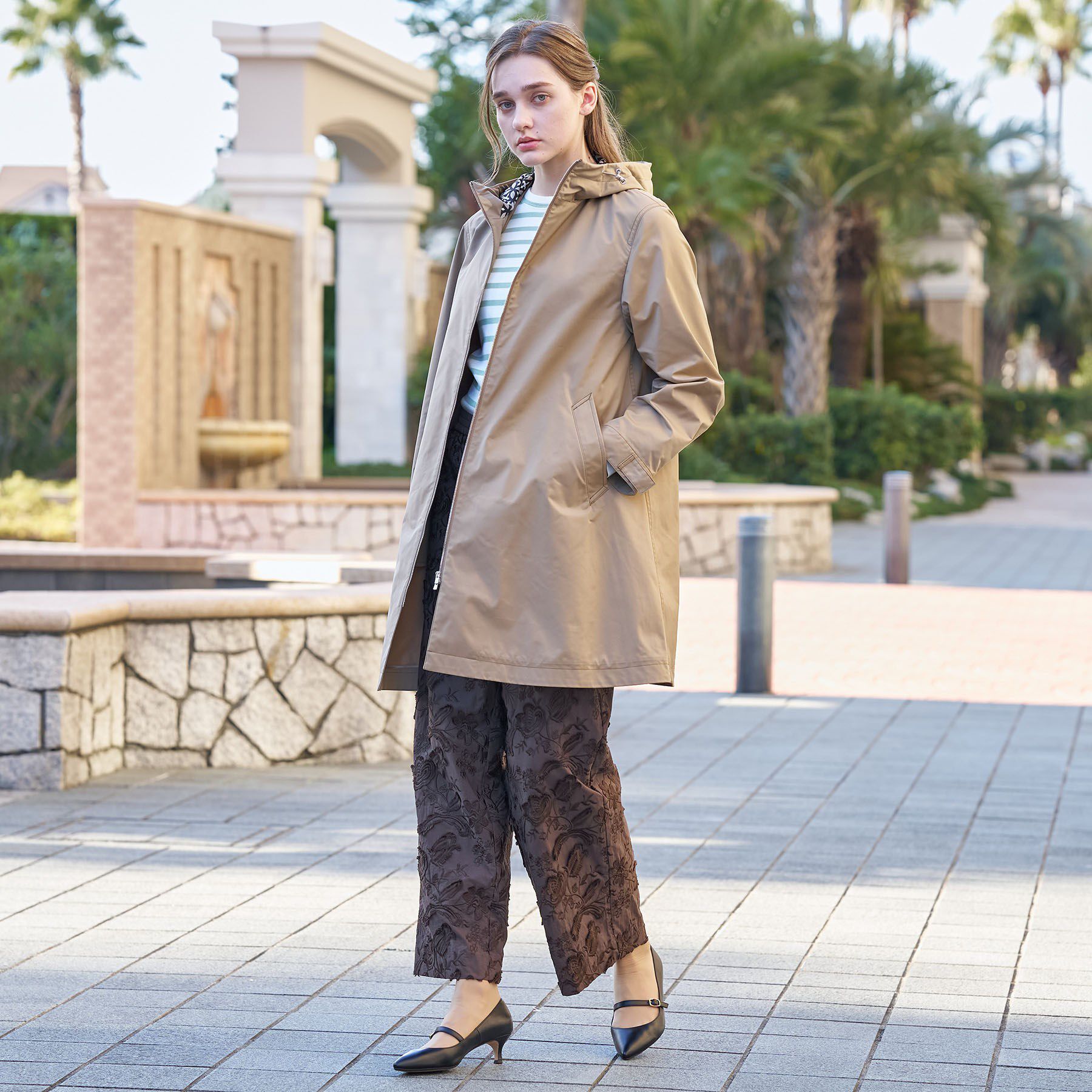 DRESSTERIOR「【撥水素材】フーテッドツイルコート」|その他|