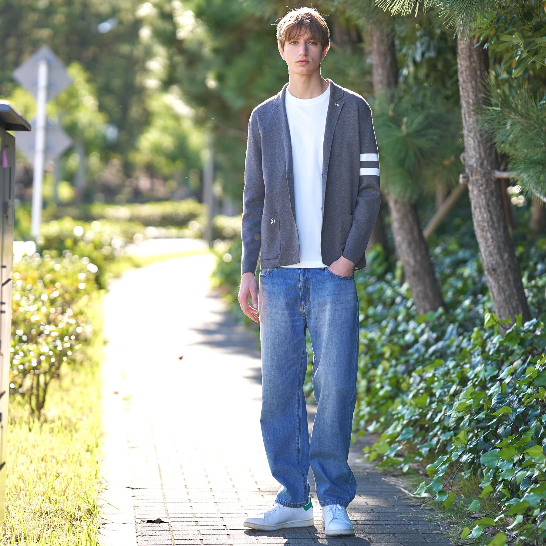 DRESSTERIOR「スプリング ニットジャケット」|カーディガン|