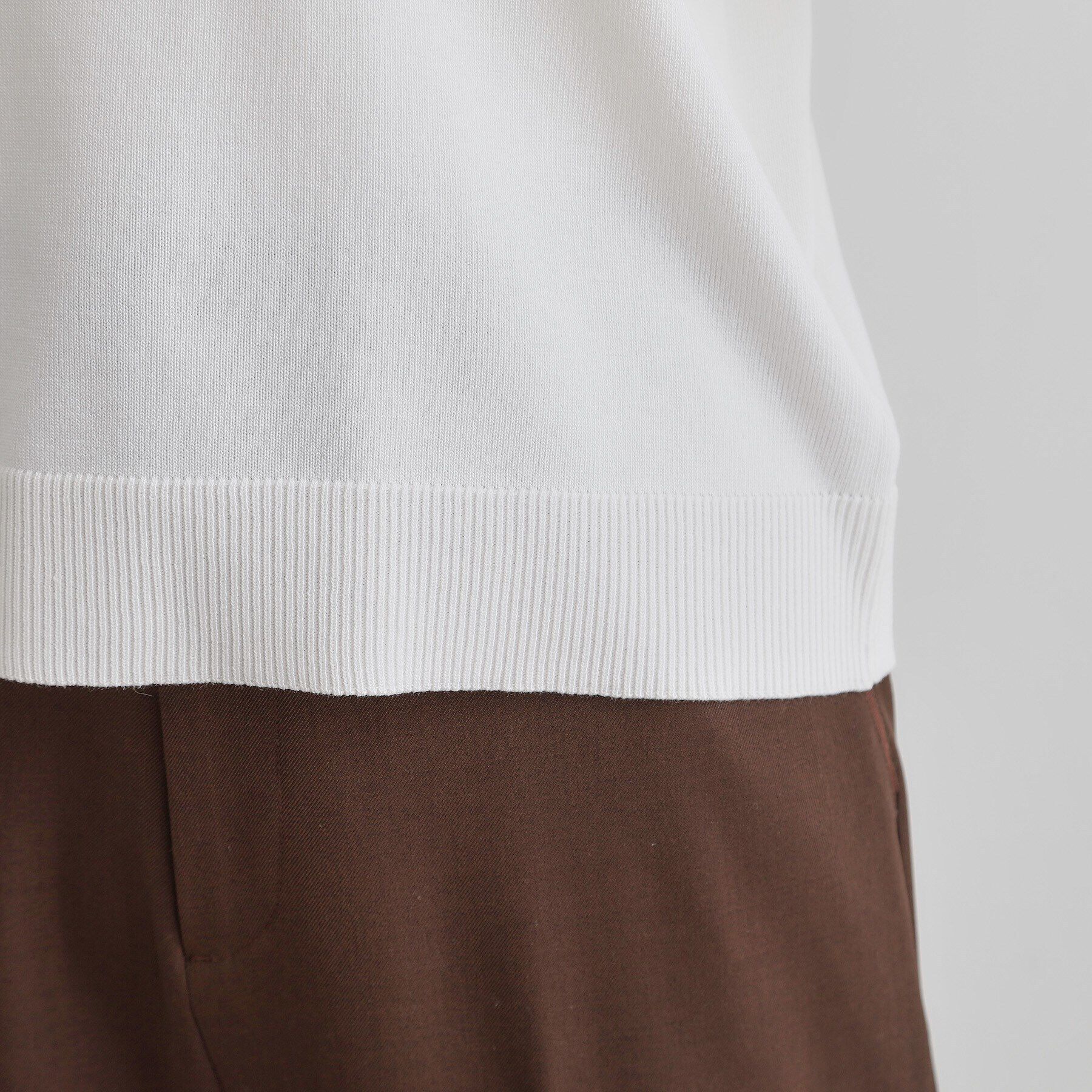 grove「配色ポロニットプルオーバー」|ニット・セーター|