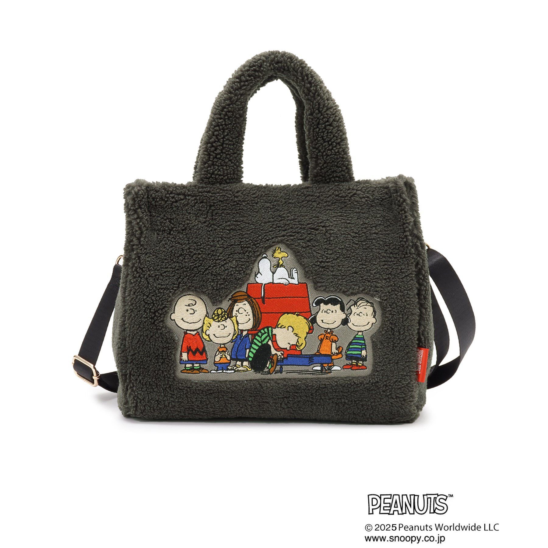 grove「【PEANUTS】ボアスクエア2WAYトート」|トートバッグ|