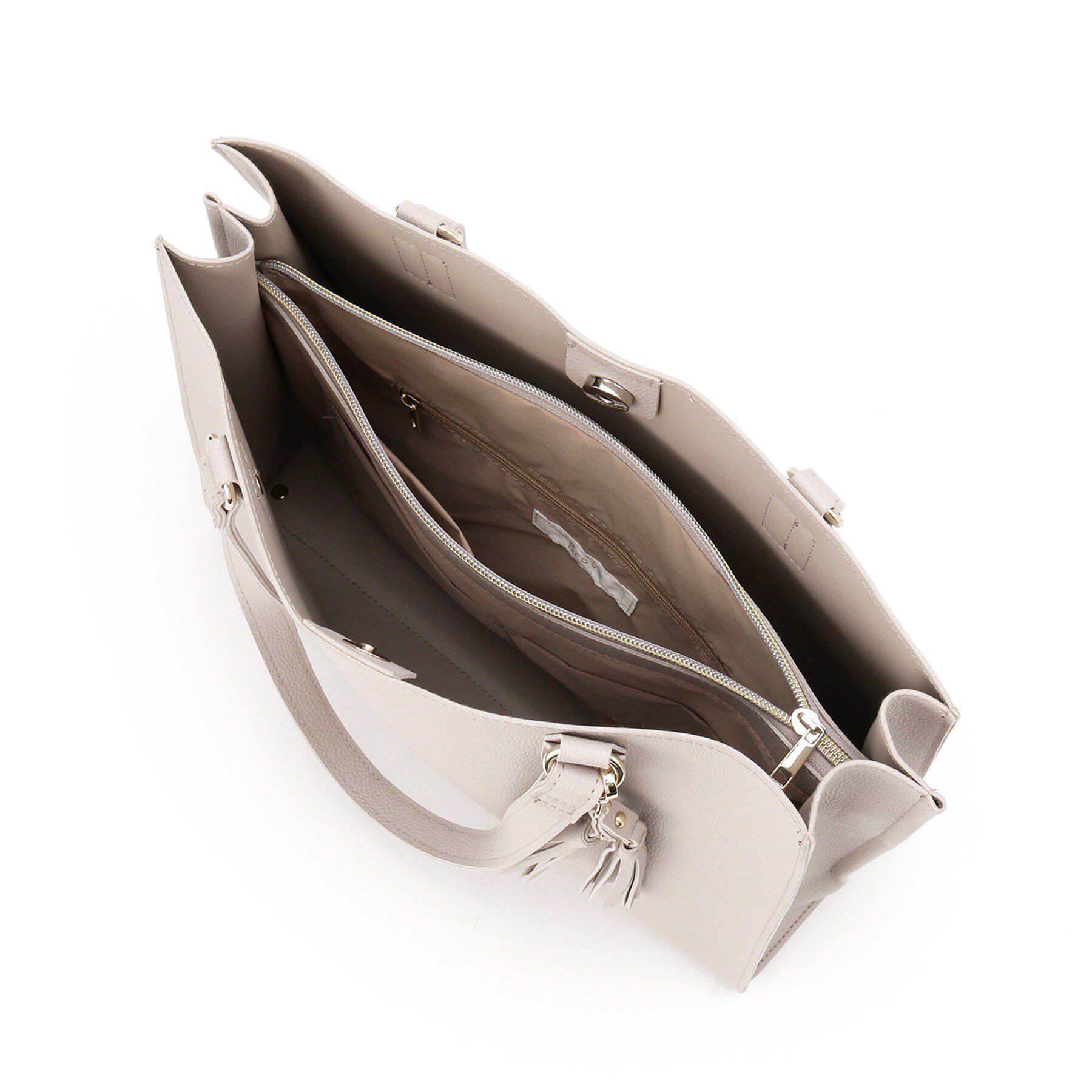 grove「【人間工学】ダブルタッセル中仕切りトート」|トートバッグ|