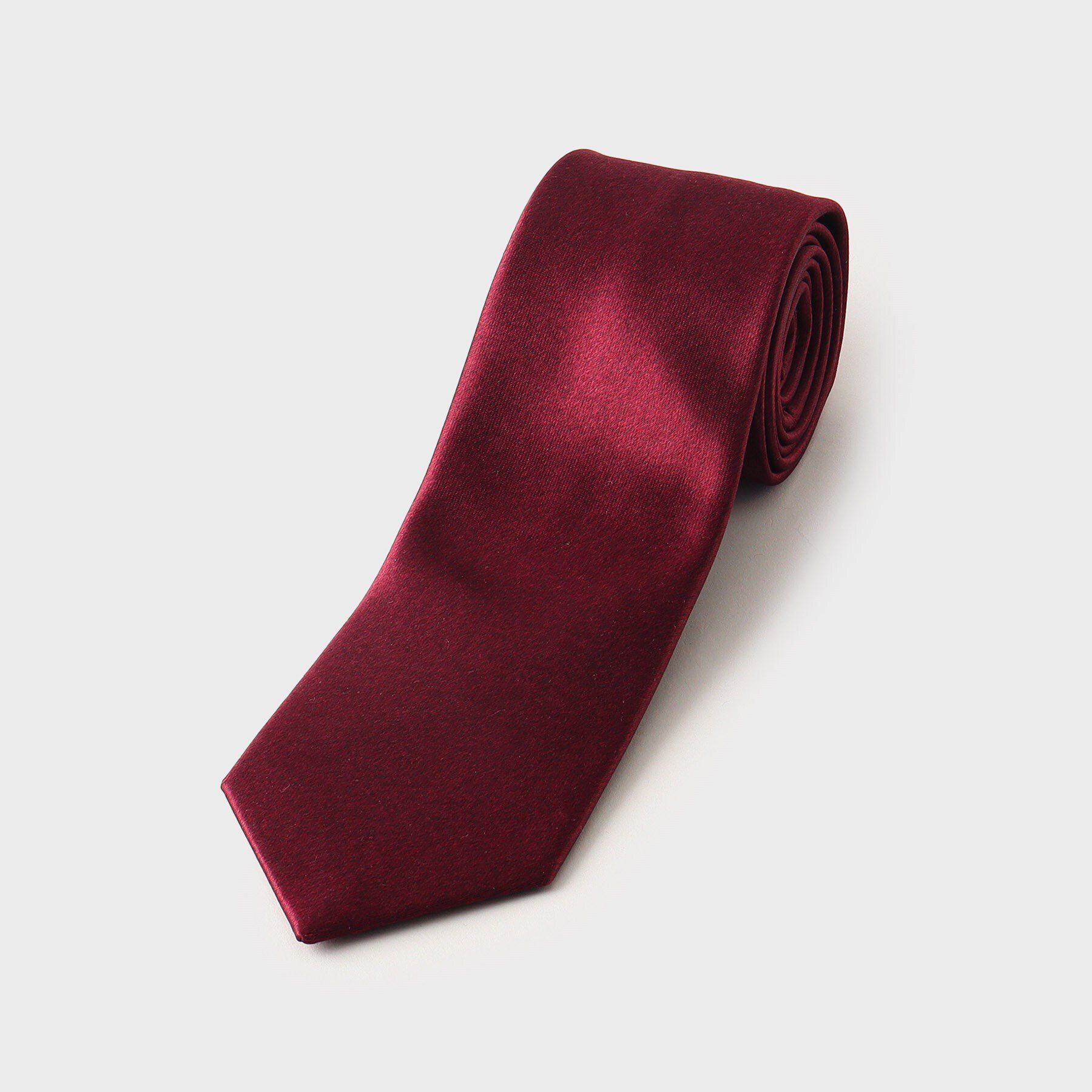 TAKEO KIKUCHI「【日本製】サテンモガ メランジネクタイ」|ネクタイ・蝶ネクタイ|ボルドー(064)