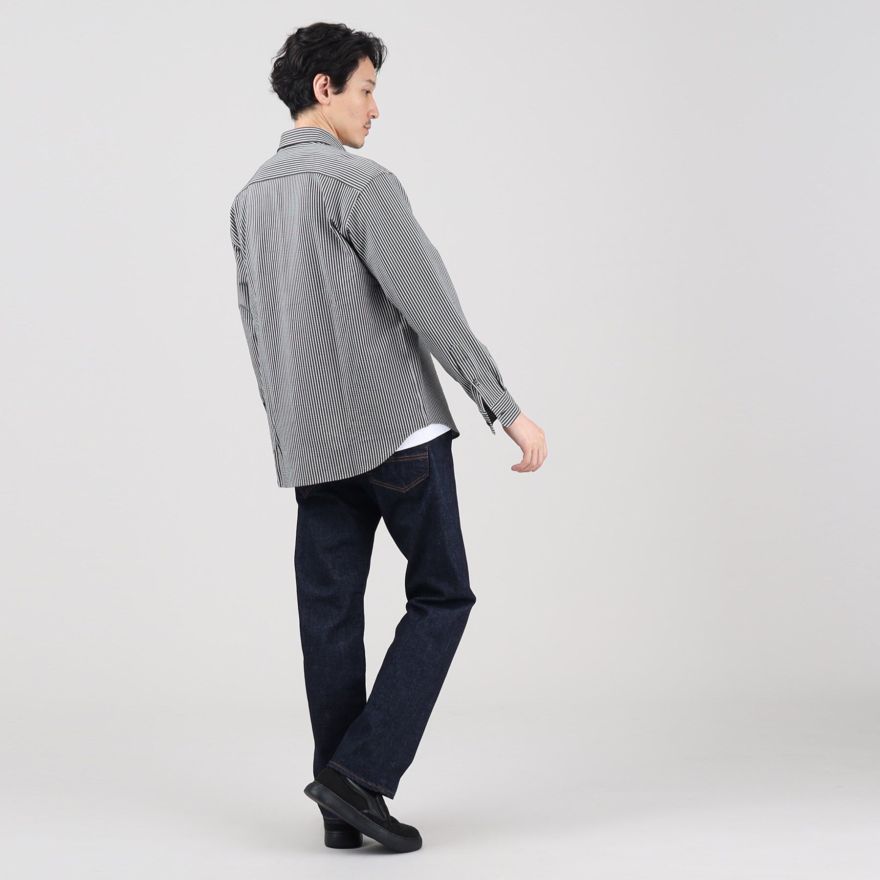 TAKEO KIKUCHI「【抗菌防臭/シーズンレス】シアサッカー ジャージシャツ」|シャツ・ブラウス|