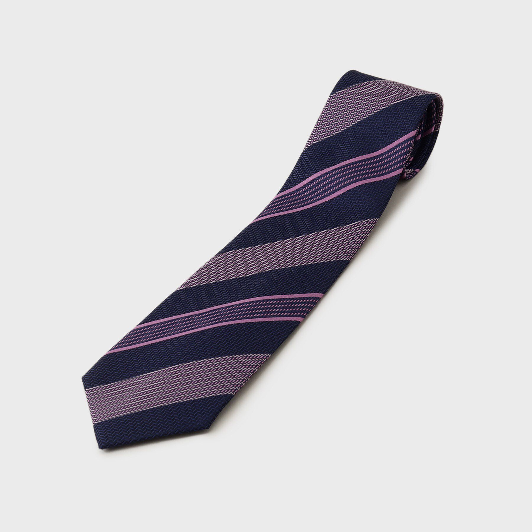 TAKEO KIKUCHI「【THE FLAGSHIP】桧垣紋（ひがきもん）ストライプ ネクタイ」|ネクタイ・蝶ネクタイ|