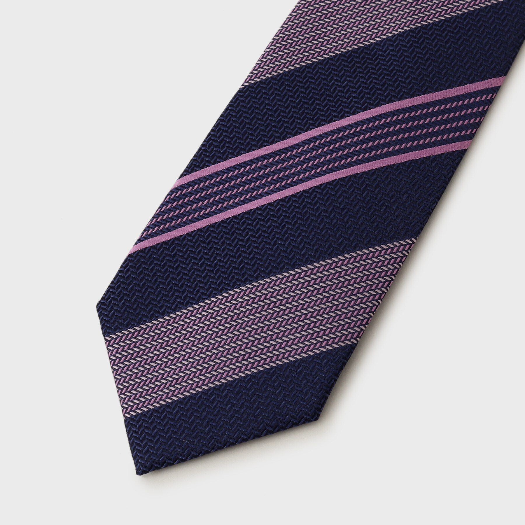 TAKEO KIKUCHI「【THE FLAGSHIP】桧垣紋（ひがきもん）ストライプ ネクタイ」|ネクタイ・蝶ネクタイ|