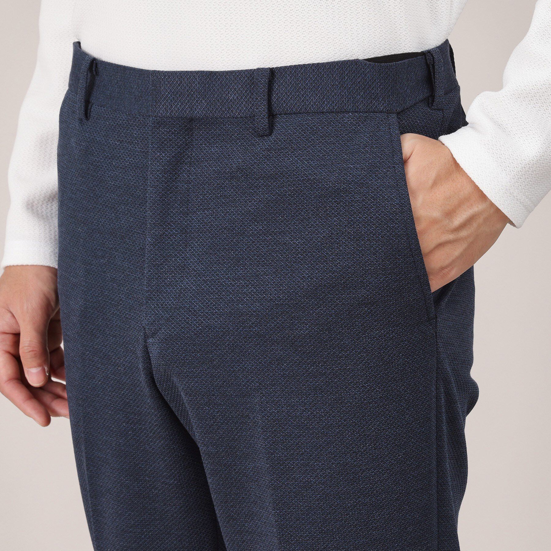 TAKEO KIKUCHI「メランジ ハニカム ストレッチ パンツ」|その他|