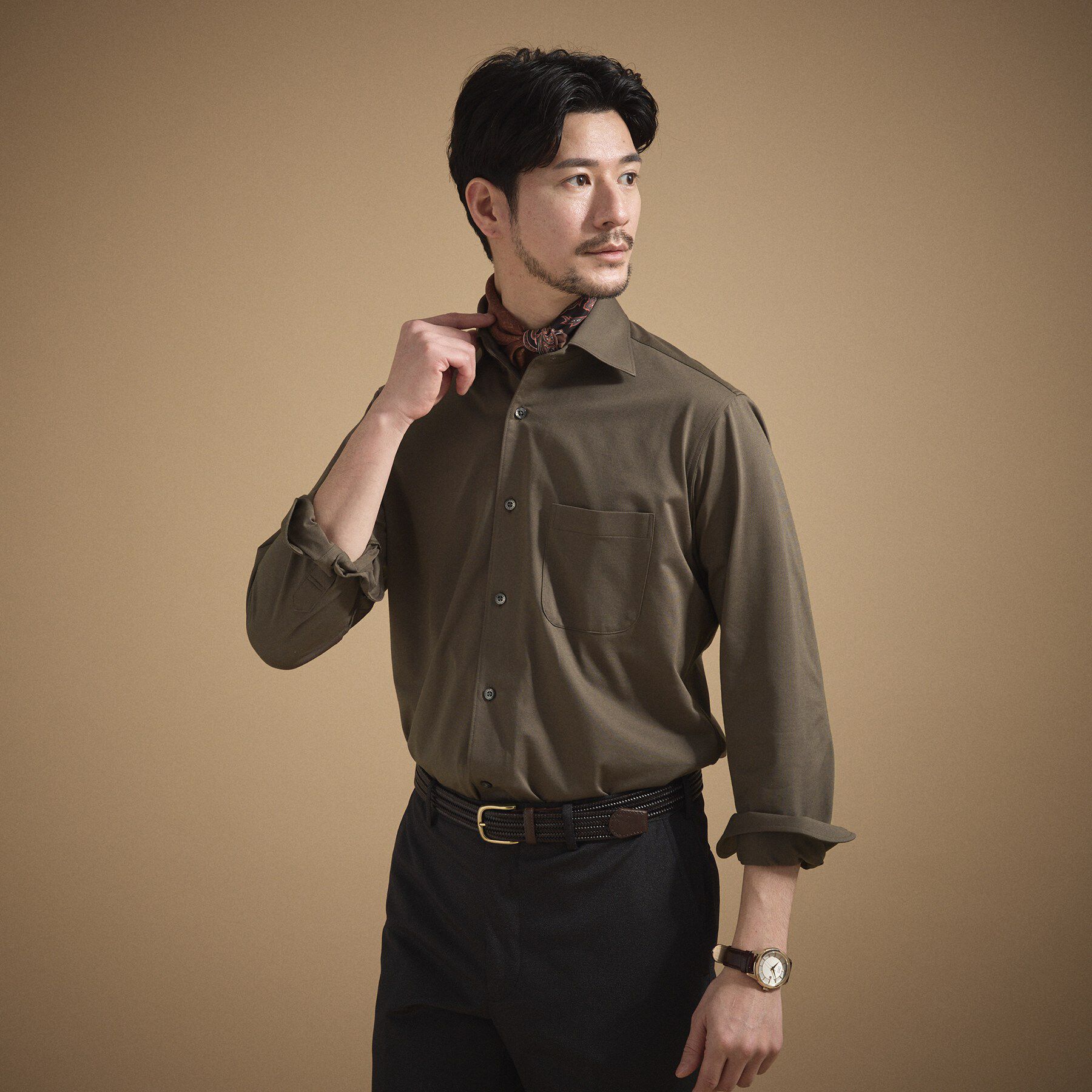 TAKEO KIKUCHI「ハイカウントジャージ鹿の子 シャツ」|シャツ・ブラウス|