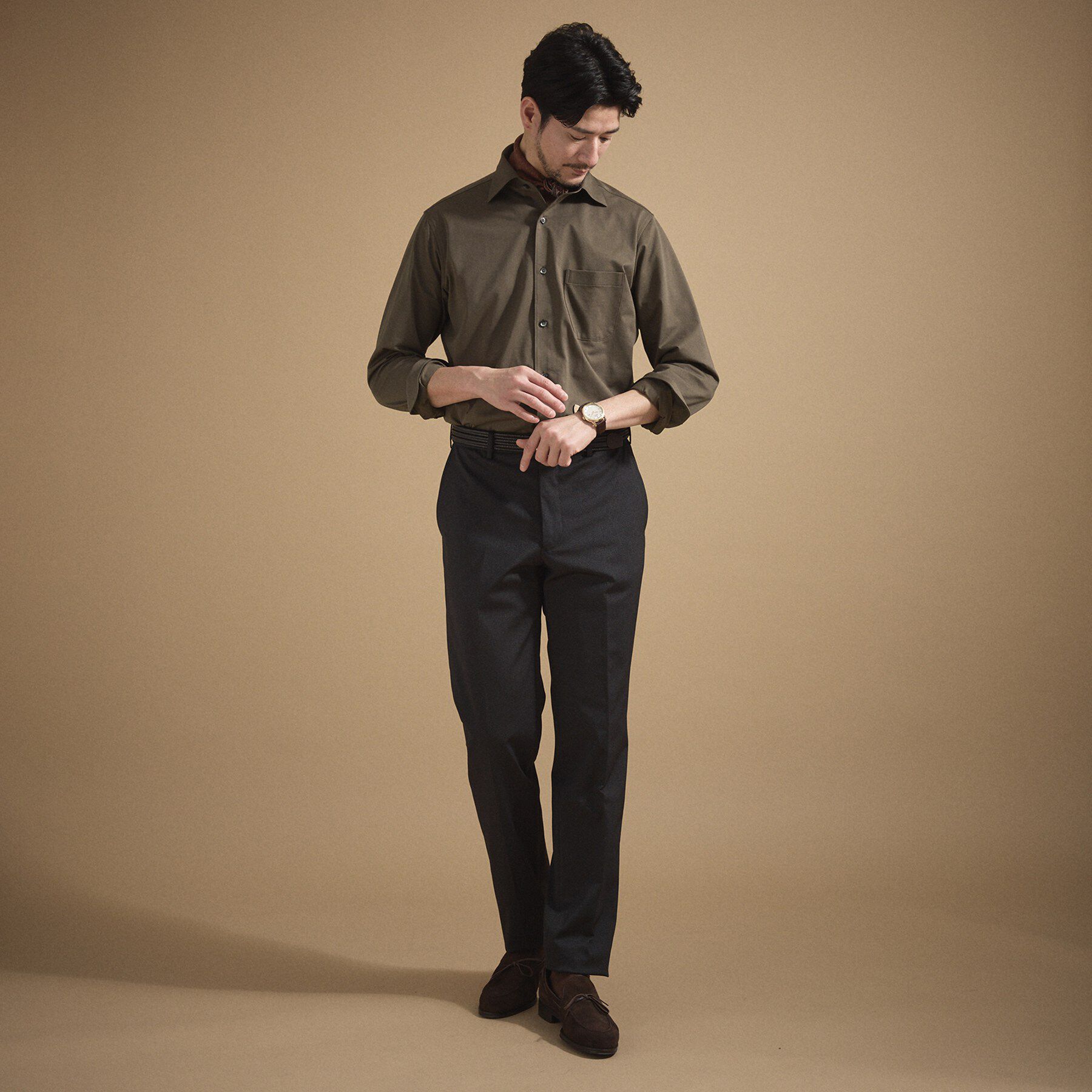 TAKEO KIKUCHI「ハイカウントジャージ鹿の子 シャツ」|シャツ・ブラウス|