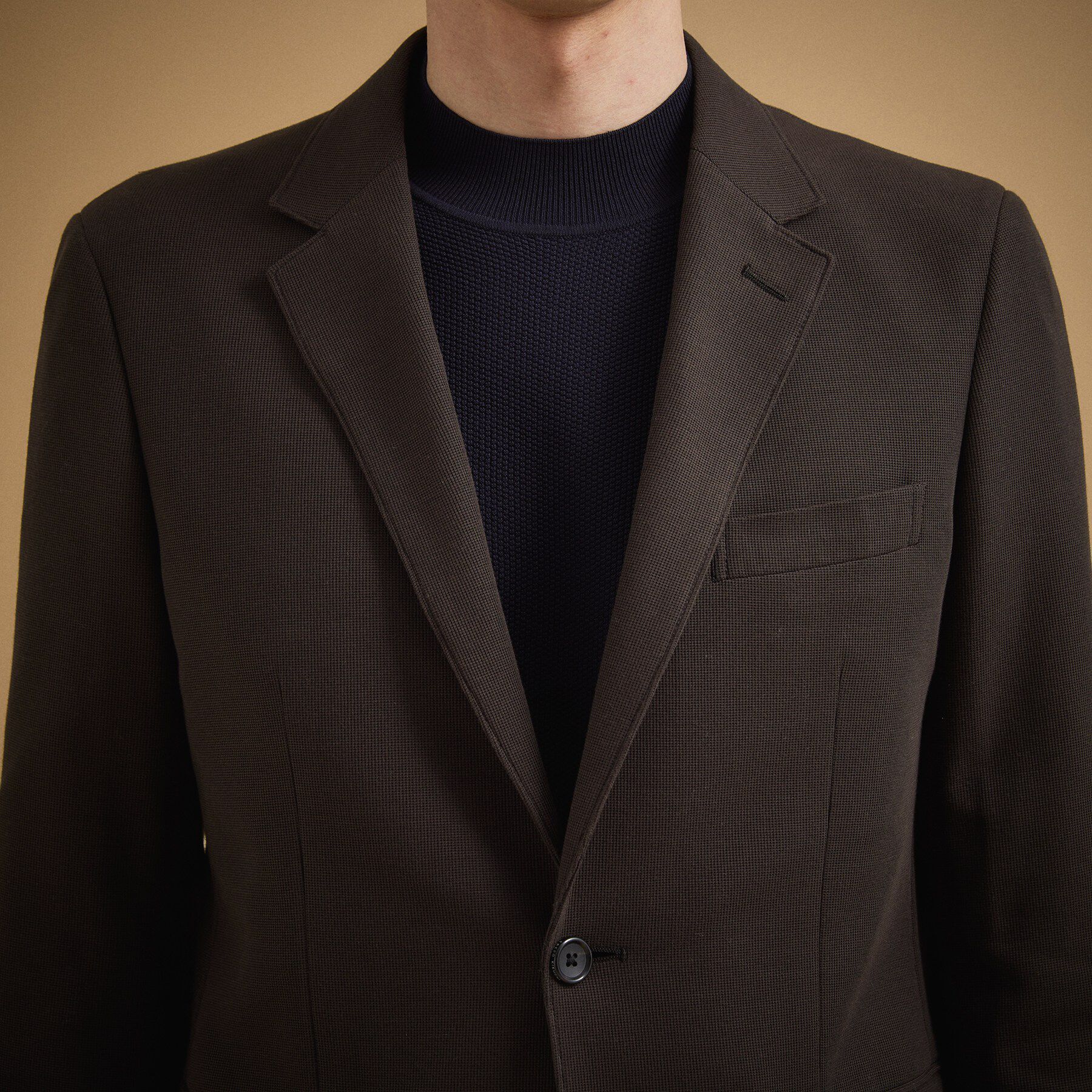 TAKEO KIKUCHI「パールニットジャージ ジャケット」|テーラードジャケット|