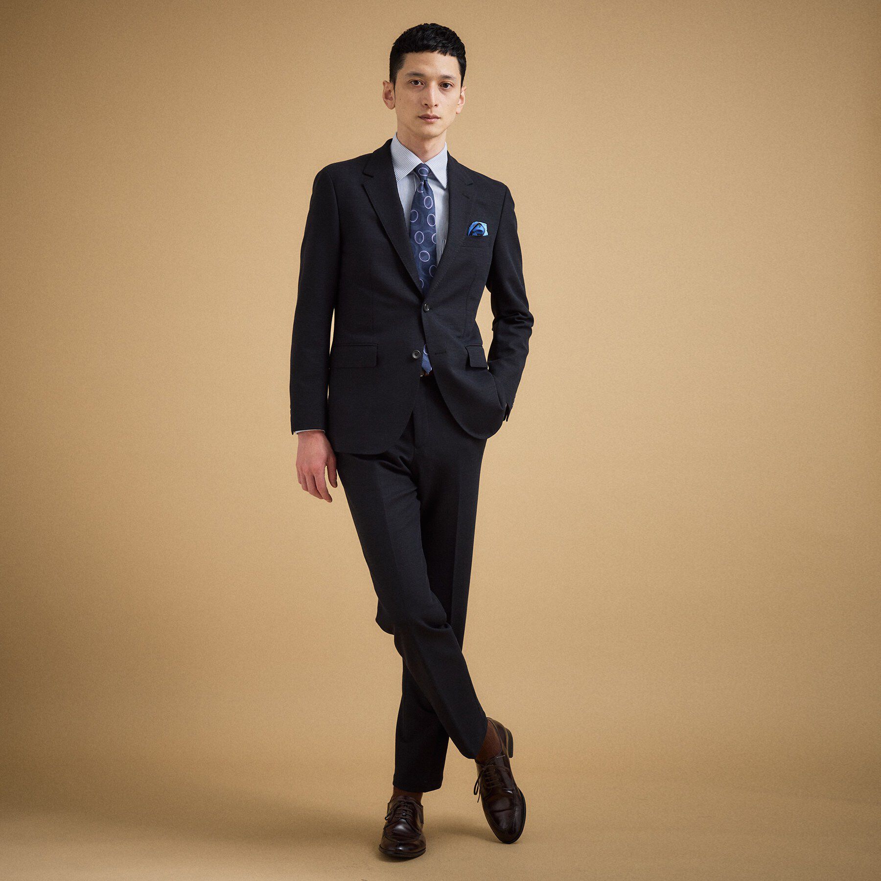 TAKEO KIKUCHI「パールニットジャージ ジャケット」|テーラードジャケット|