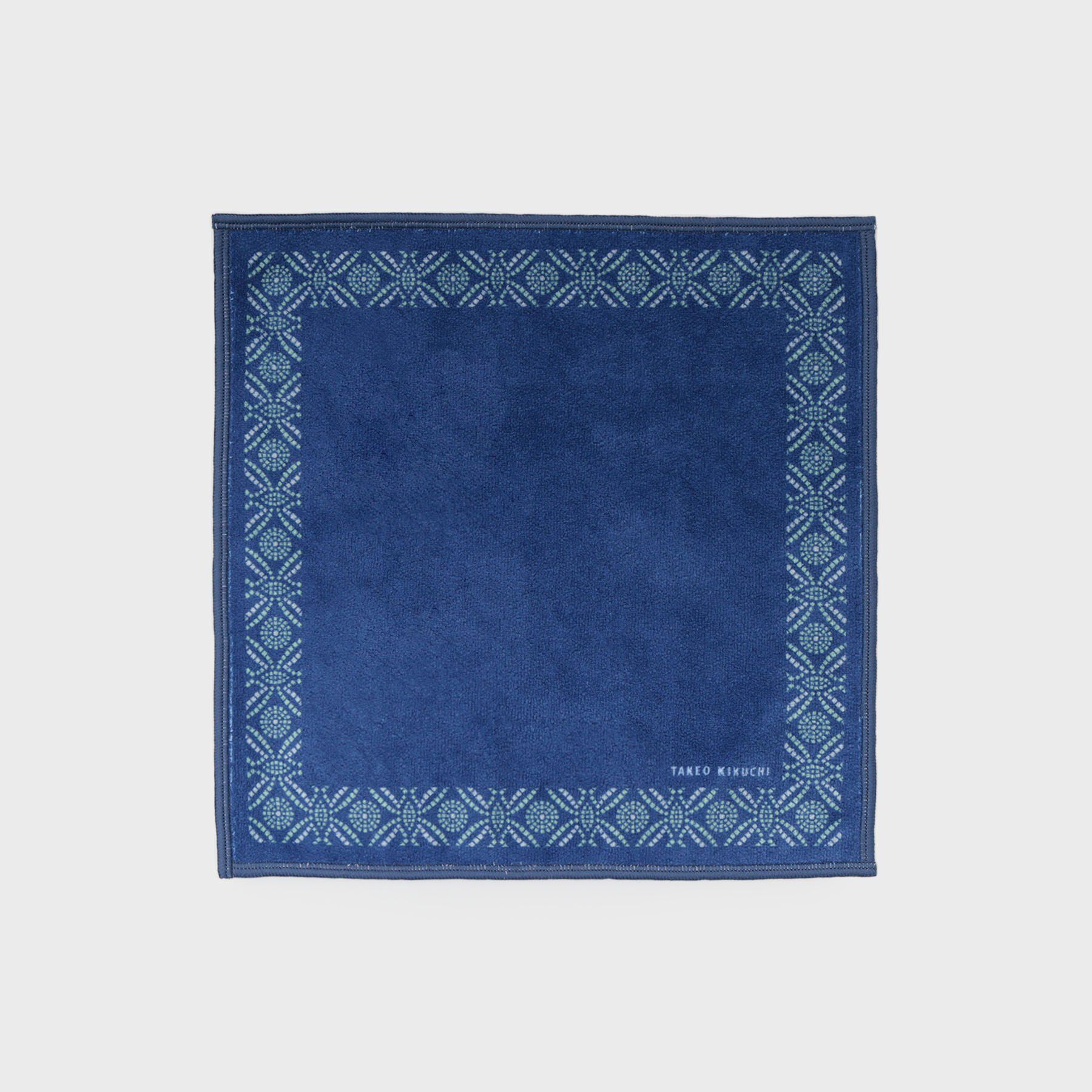 TAKEO KIKUCHI「パネル柄プリントフォンカチ」|ハンカチ|ブルー(092)