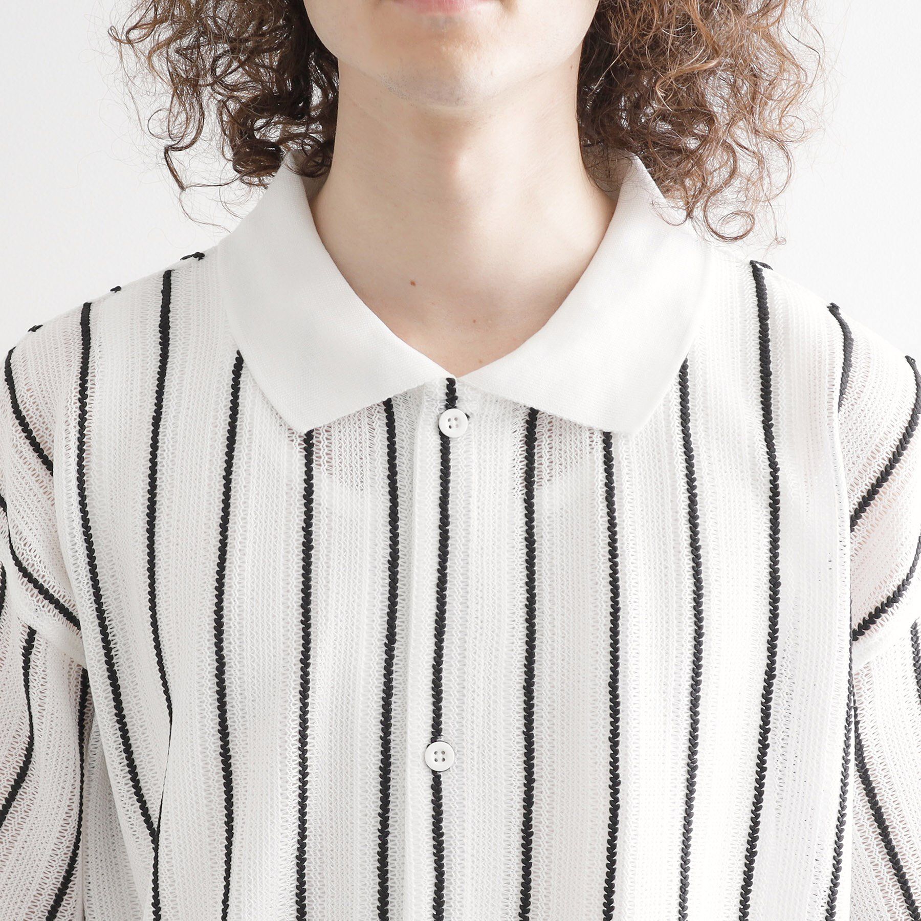 tk.TAKEO KIKUCHI「【セットアイテム】透かし編みオープンシャツ」|シャツ・ブラウス|