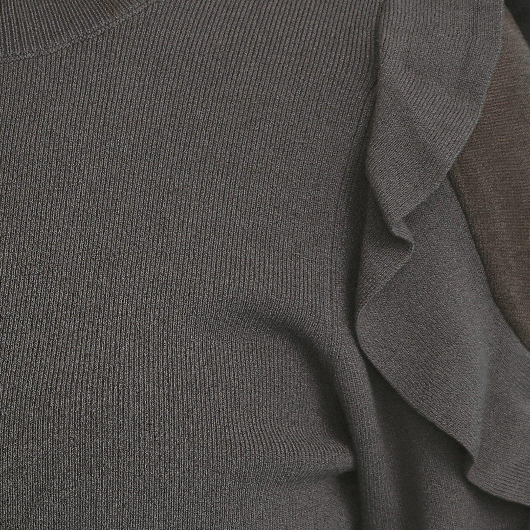 index「ハイネックシアーフリルスリーブニット【洗濯機OK/抗ピル】」|ニット・セーター|