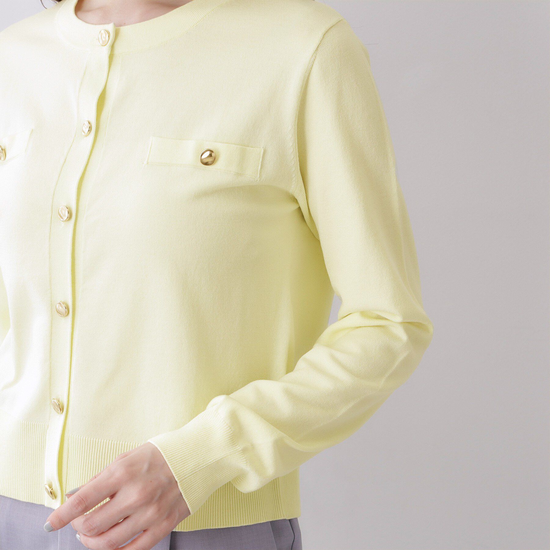 index「ボクシークルーネックカーディガン【洗濯機OK】《5col》」|カーディガン|