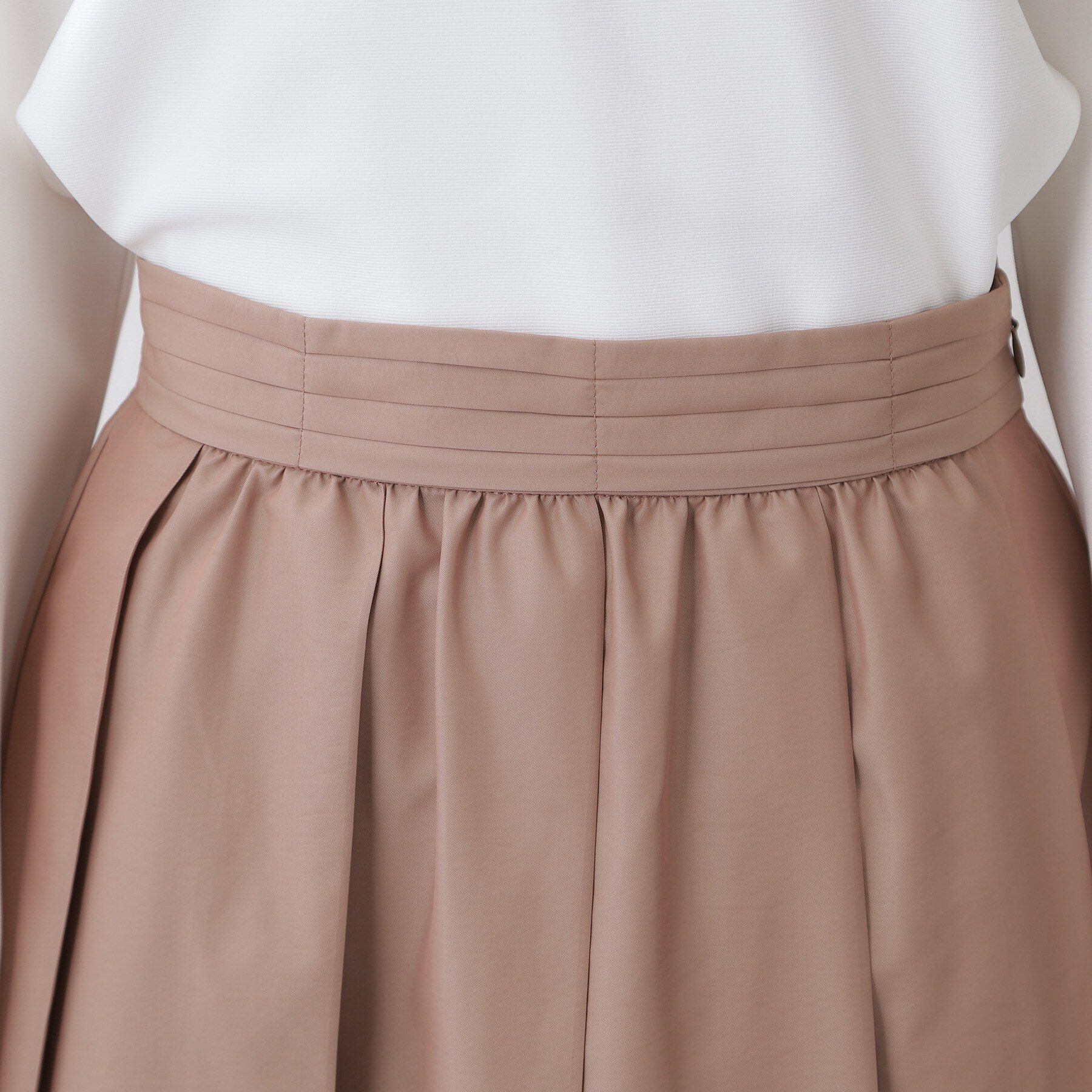 index「ポリシャンブレータックフレアスカート【洗濯機OK】」|スカート|