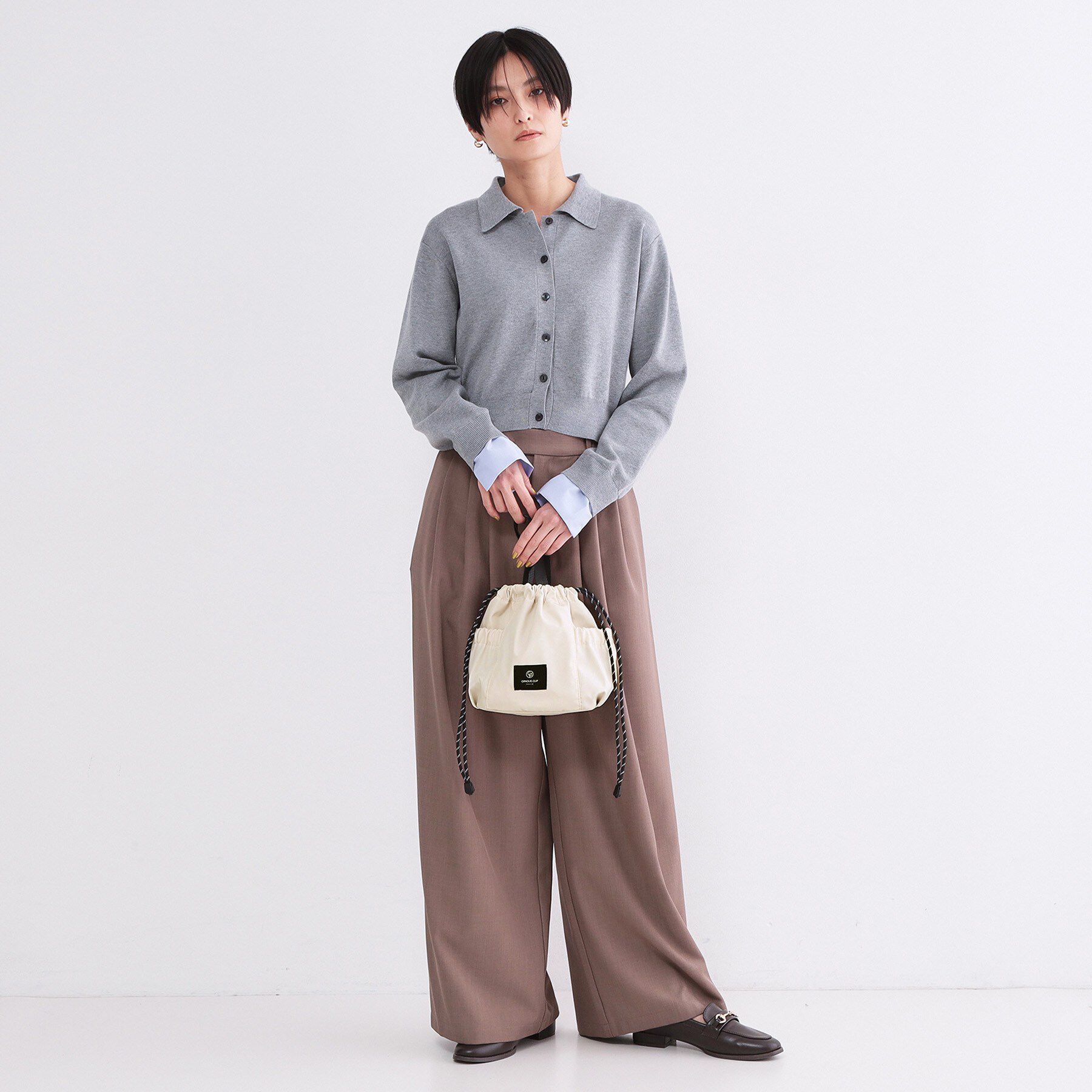 OPAQUE.CLIP「2WAYサイドポケット 巾着ミニショルダー」|ショルダー・メッセンジャー|