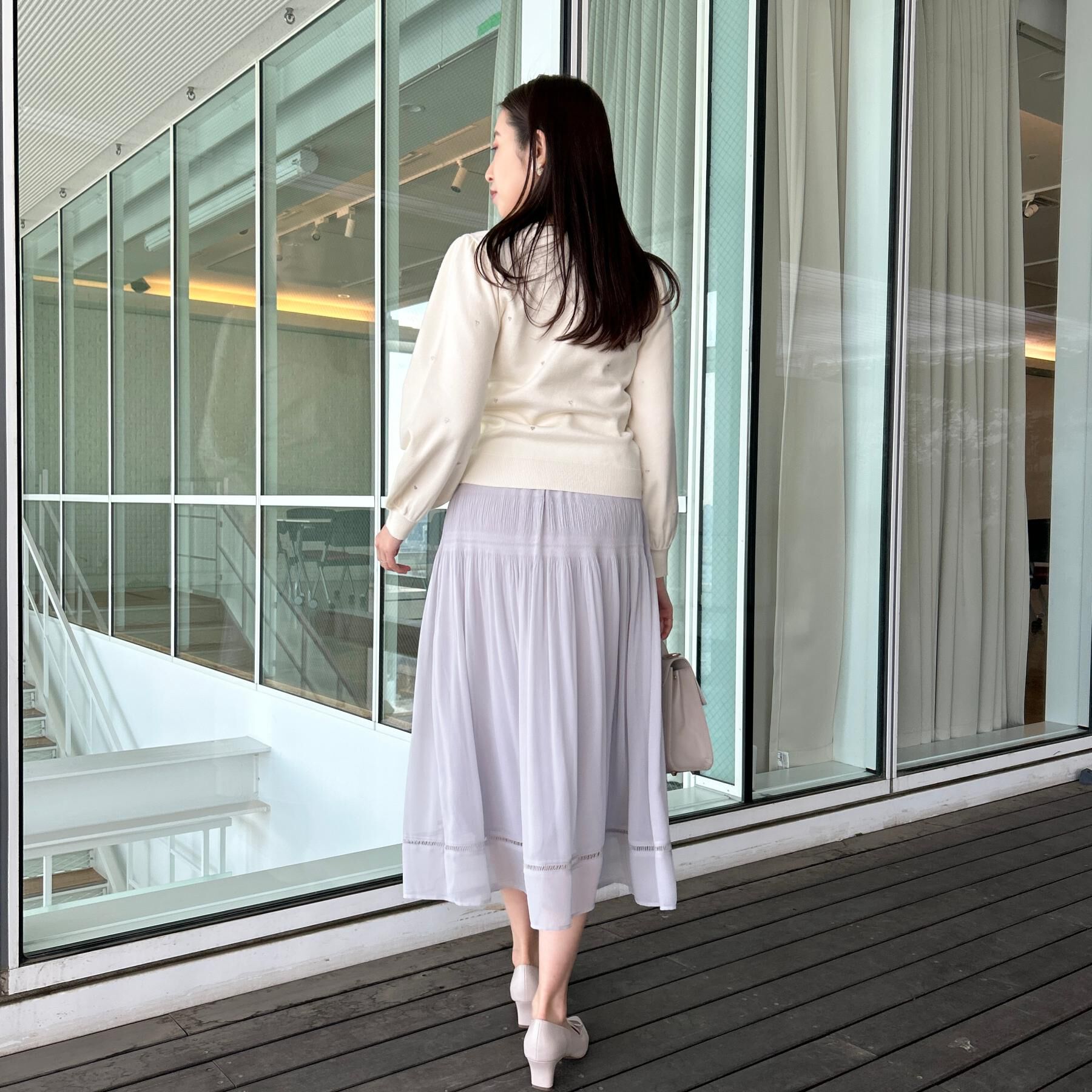 Couture broach「【ハレの日・通勤】マジョリカプリーツスカート」|スカート|