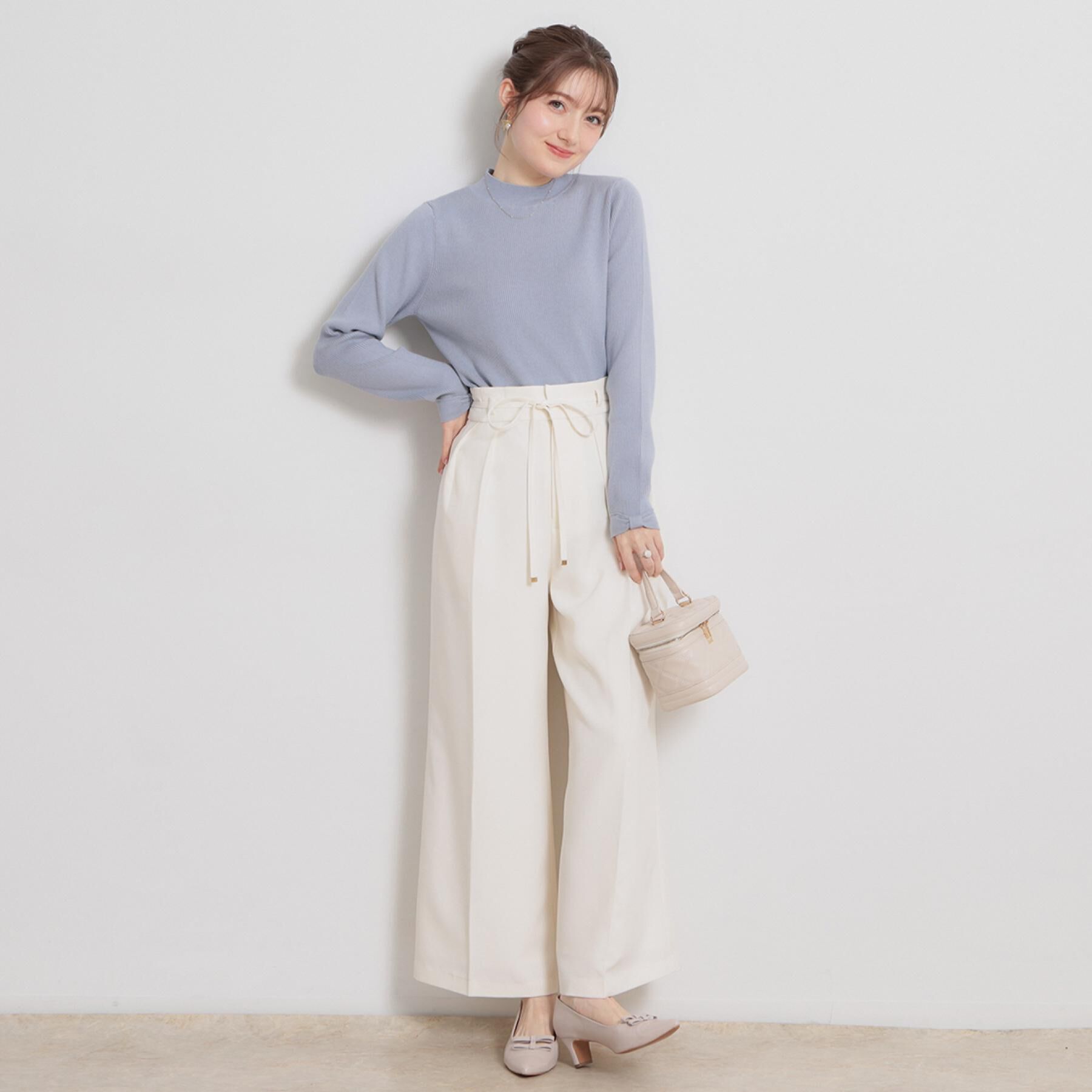 Couture broach「【洗える・着映え】袖リボン リブニット」|ニット・セーター|