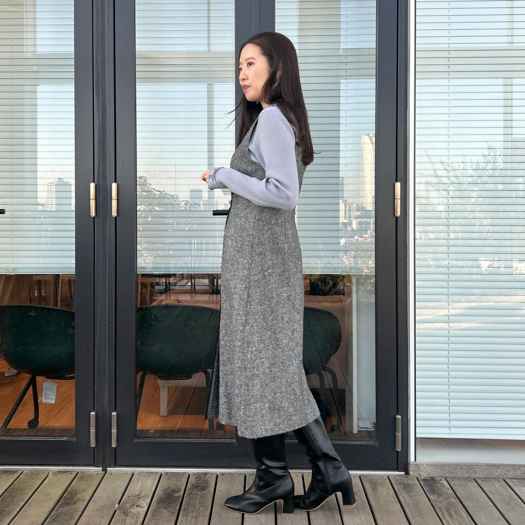 Couture broach「【洗える・着映え】袖リボン リブニット」|ニット・セーター|