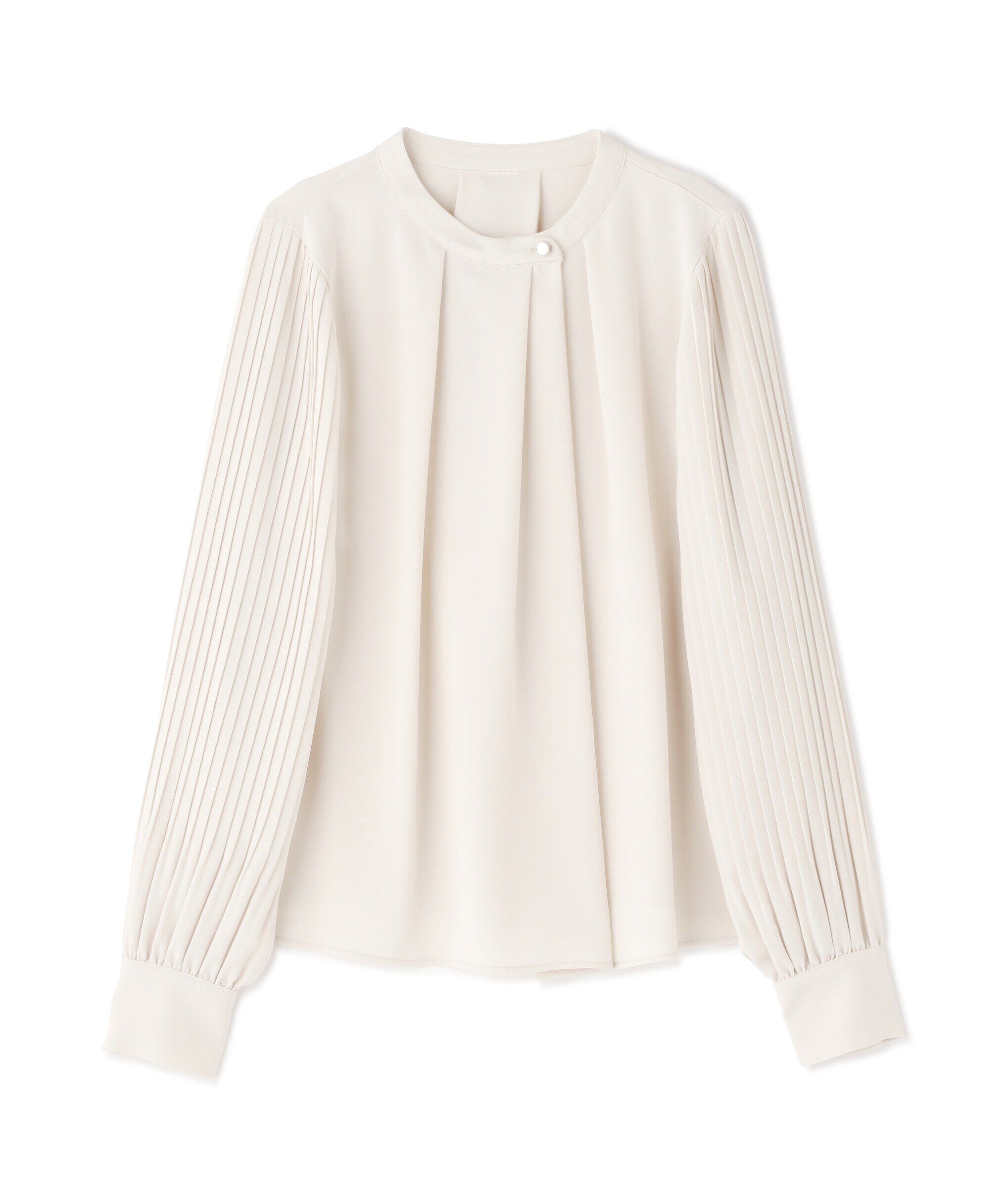  「≪WEB限定商品≫ゴールドボタンプリーツブラウス」|シャツ・ブラウス|