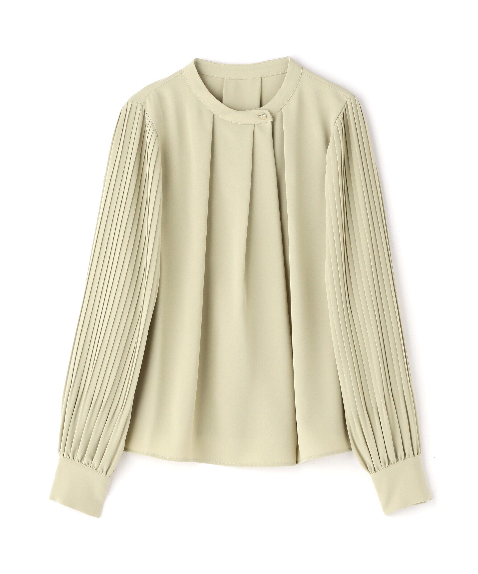  「≪WEB限定商品≫ゴールドボタンプリーツブラウス」|シャツ・ブラウス|