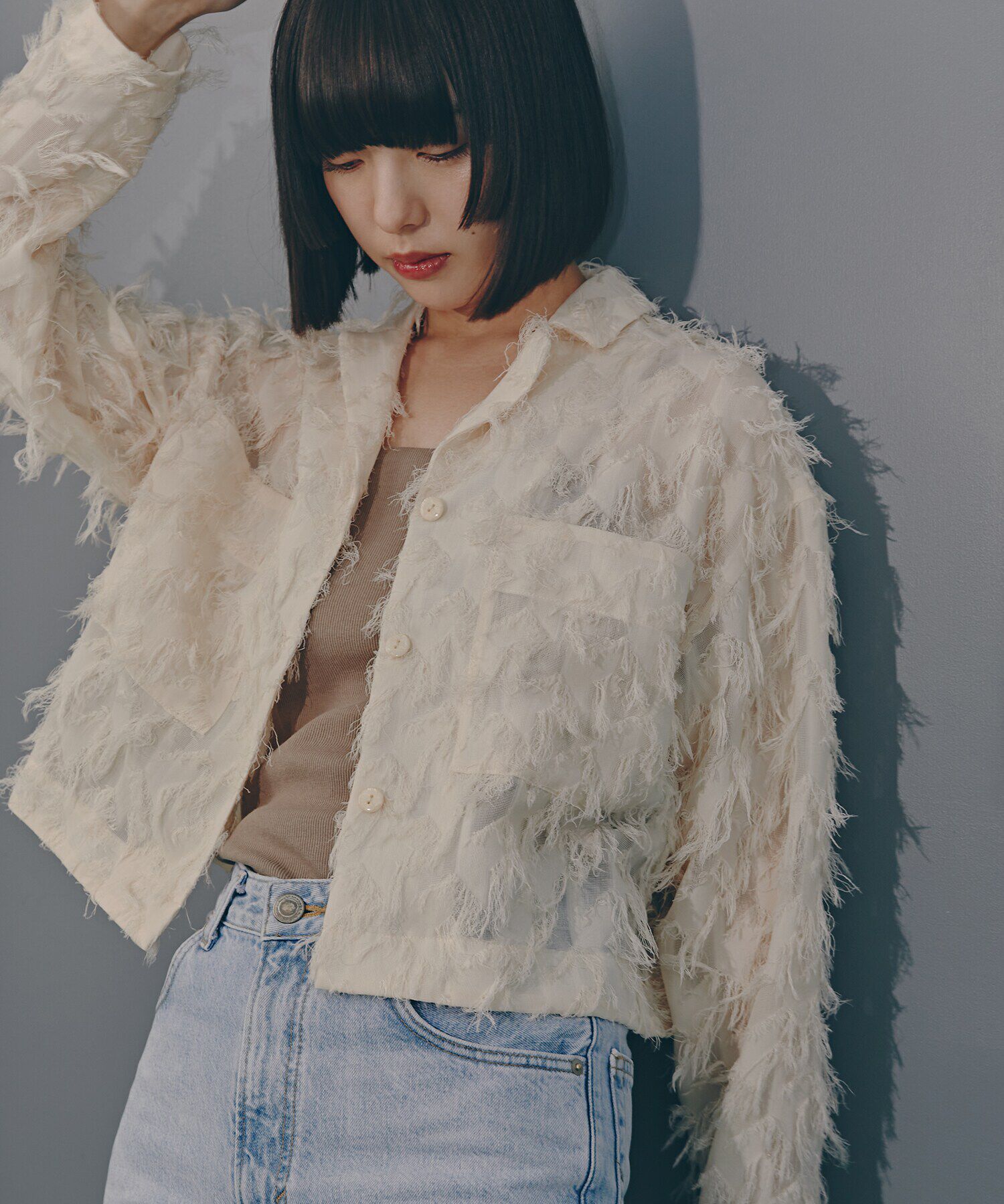  「フリンジカイキンシャツ」|シャツ・ブラウス|オフ1