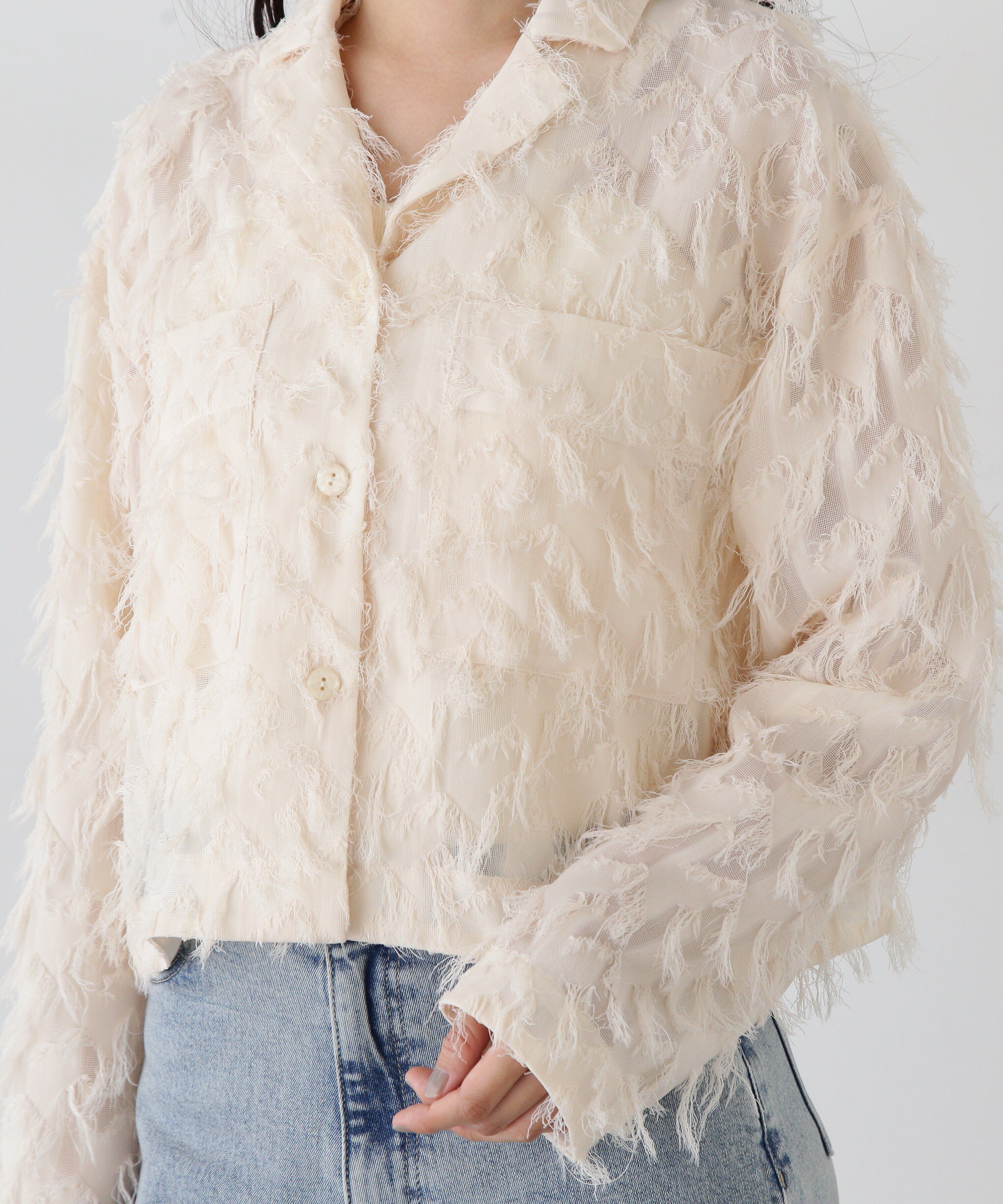  「フリンジカイキンシャツ」|シャツ・ブラウス|