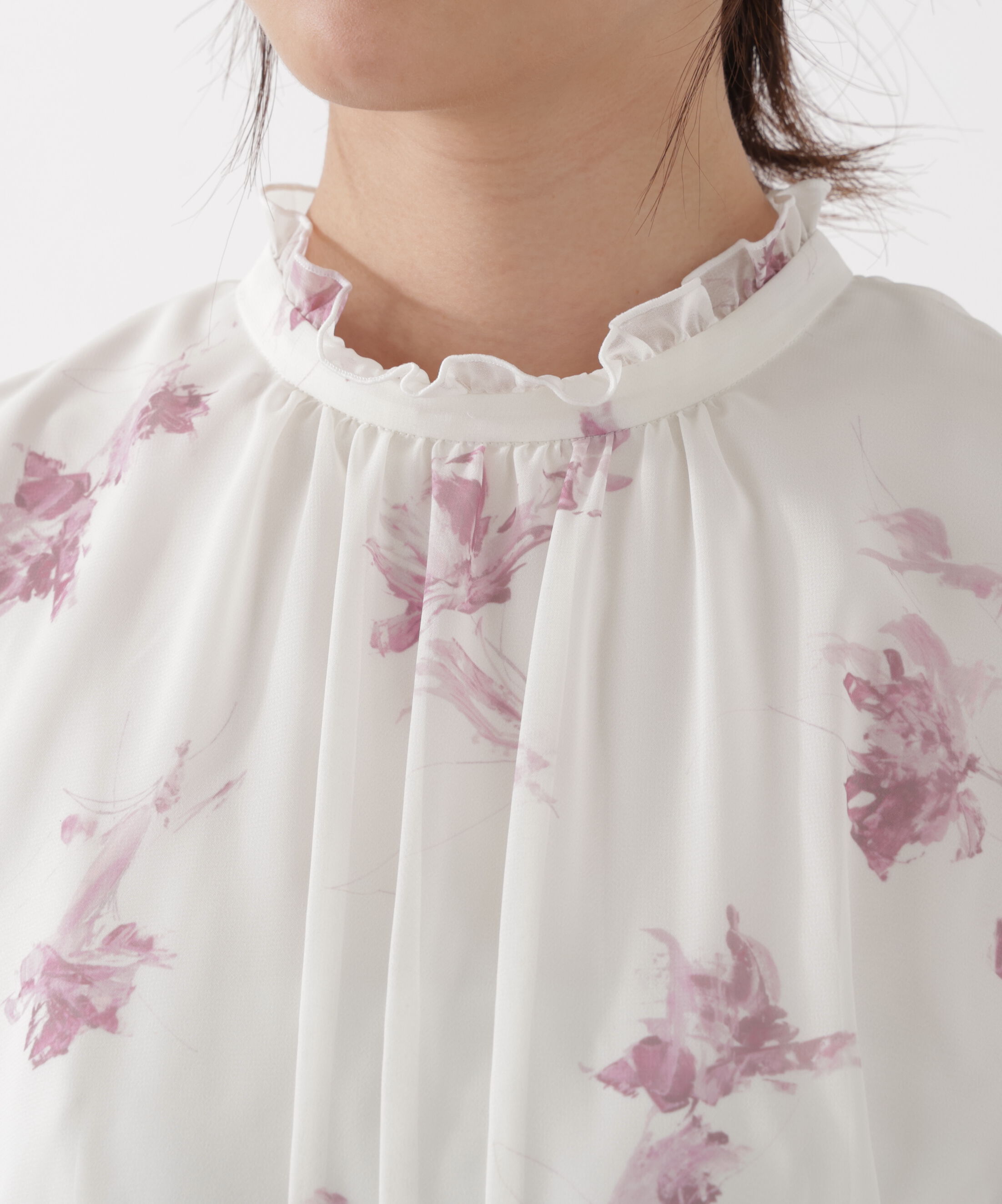 PROPORTION BODY DRESSING「花柄プリントギャザーワンピース」|ワンピース|