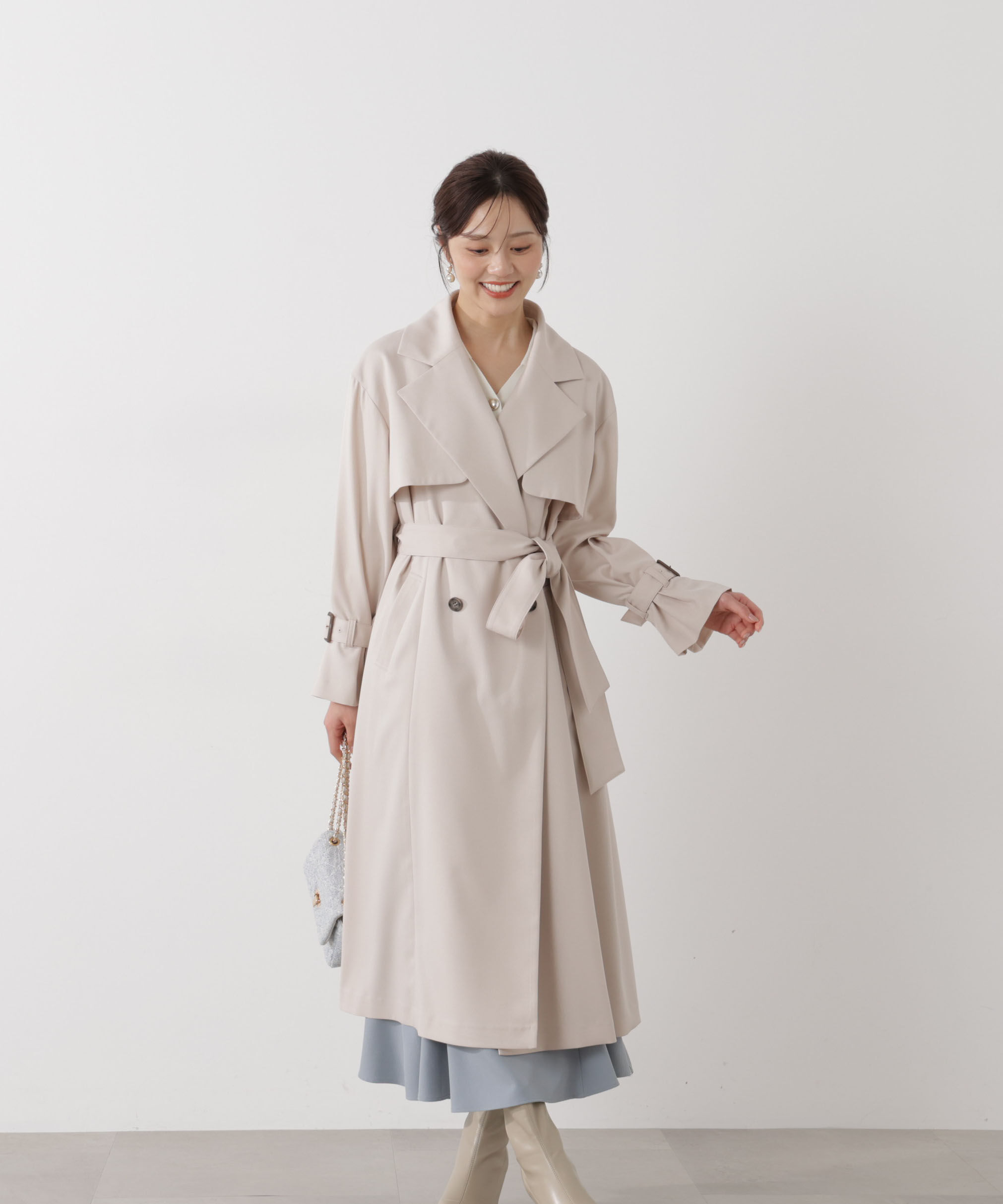 PROPORTION BODY DRESSING「＜防シワ/花粉リリース＞ベーシックトレンチコート」|その他|